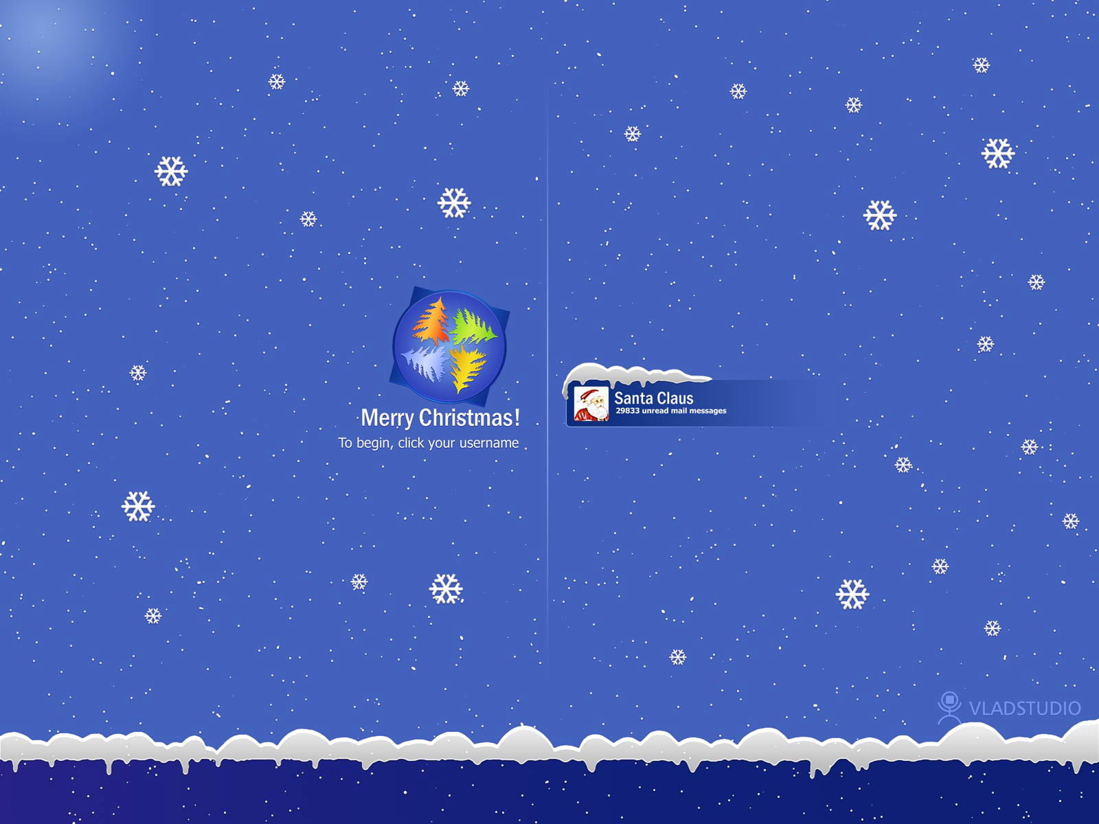 720P, christmas, xp, login, HD Wallpaper