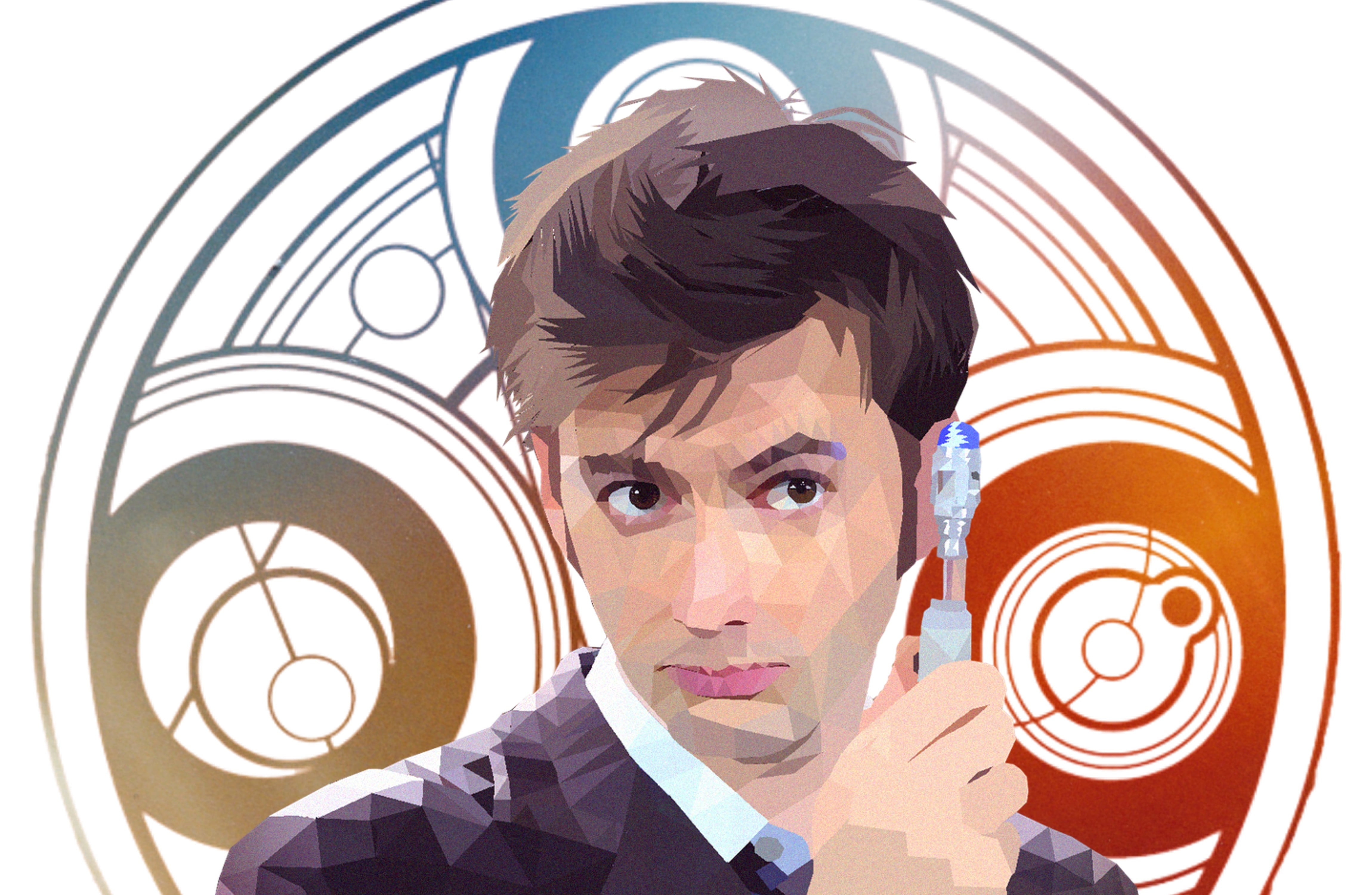 Tenth Doctor, shirt, creativity, headshot, one person, representation, human face, human representation, mid adult, close-up, leisure activity, sonic screwdriver, HD Wallpaper