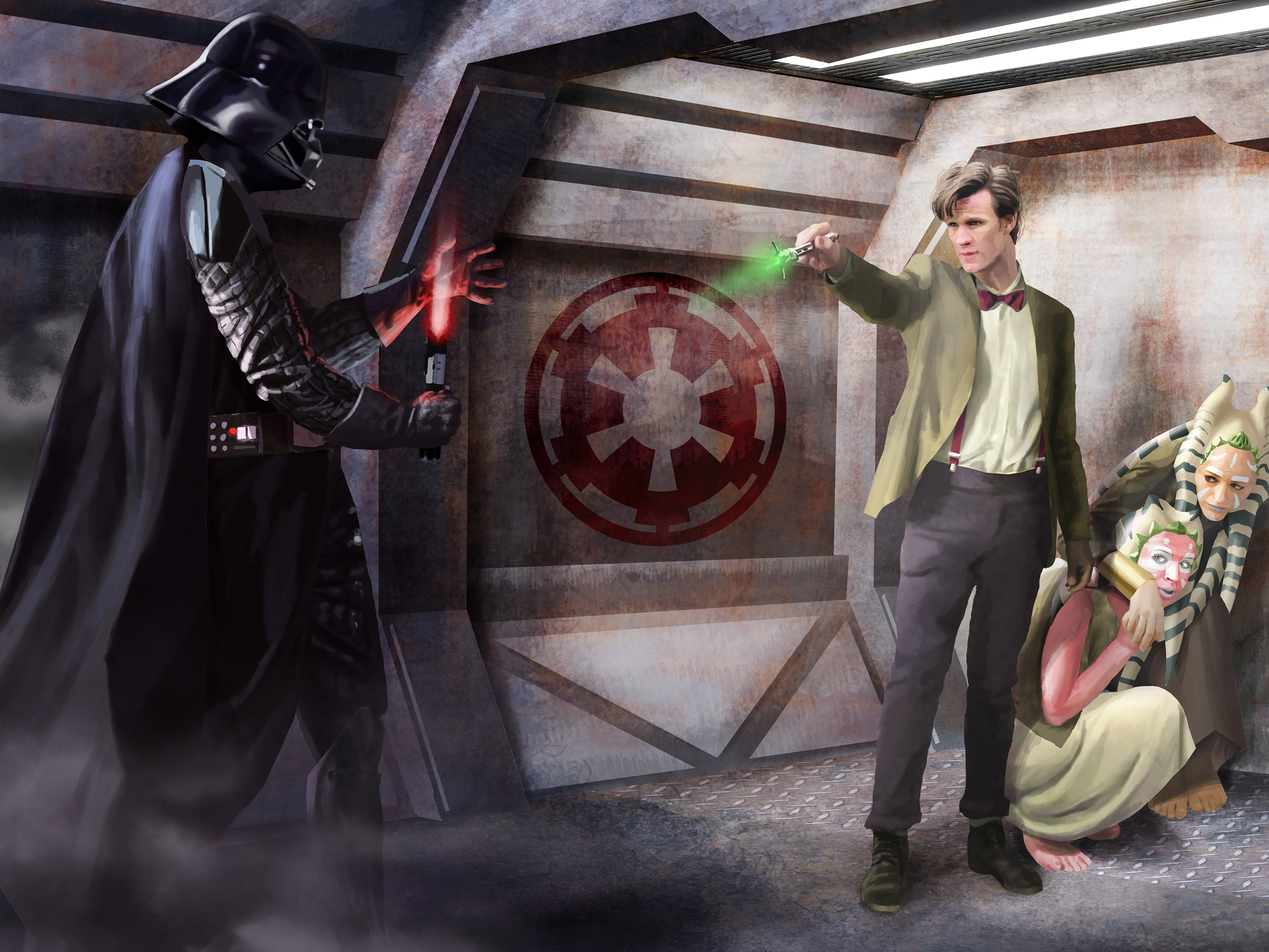star, screwdriver, series, futuristic, who, 2K, drawing, adventure, drama, eleventh, comedy, vader, doctor, sci-fi, bbc, sonic, wars, darth, HD Wallpaper