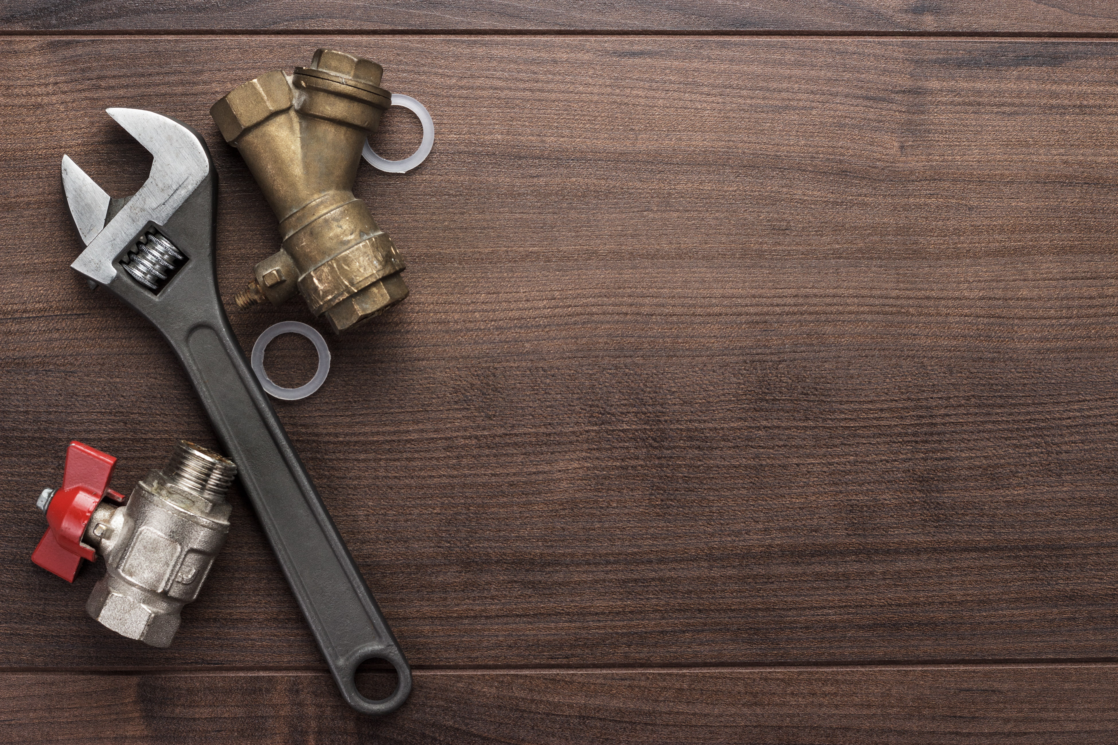4K, wrench, wood, tables, plumbing, HD Wallpaper