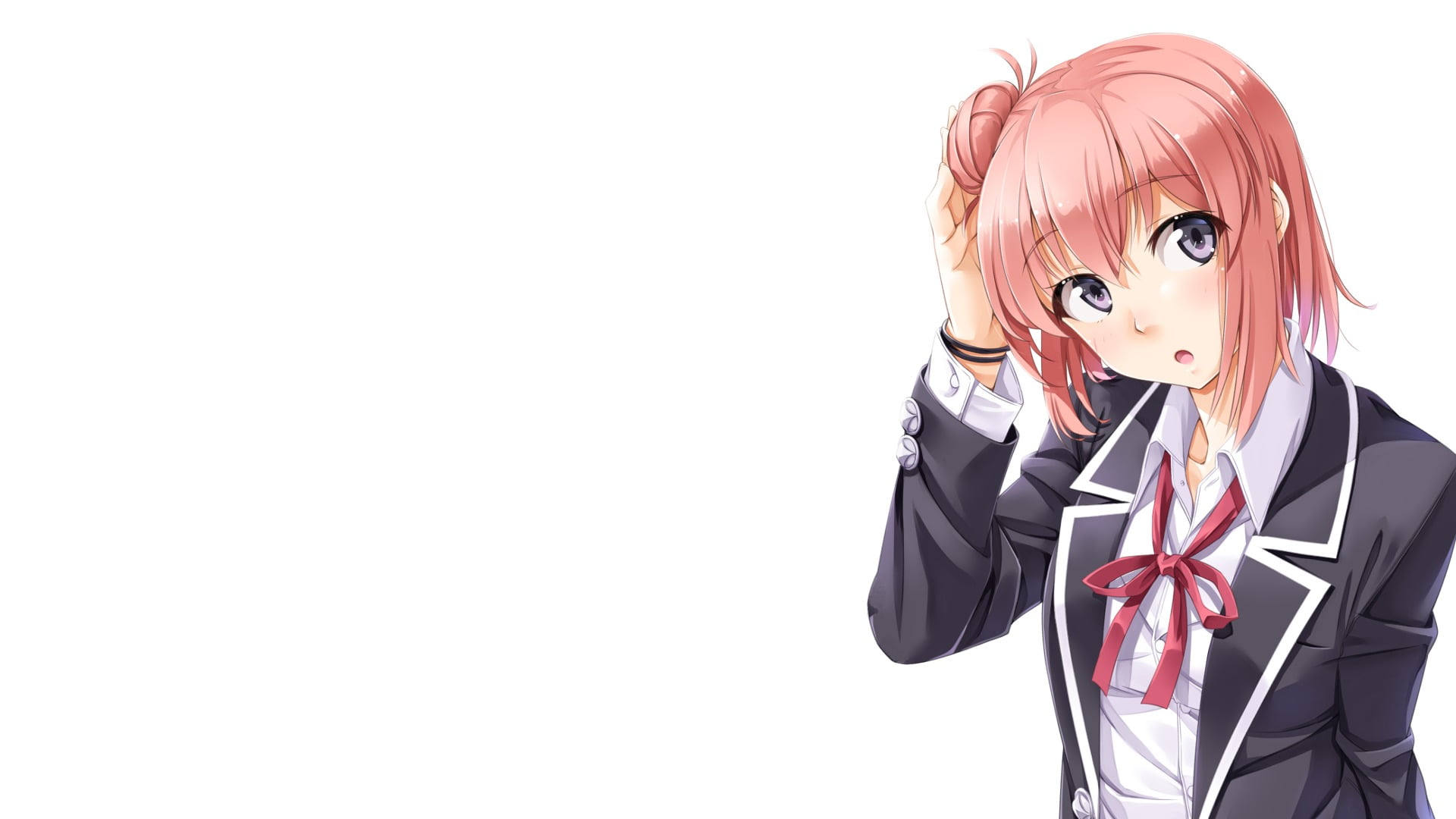 people, 1080P, studio shot, backgrounds, yuigahama Yui suggests, business, human Face, smiling, oregairu, copy space, men, lifestyles, businessman, formal businesswear, HD Wallpaper