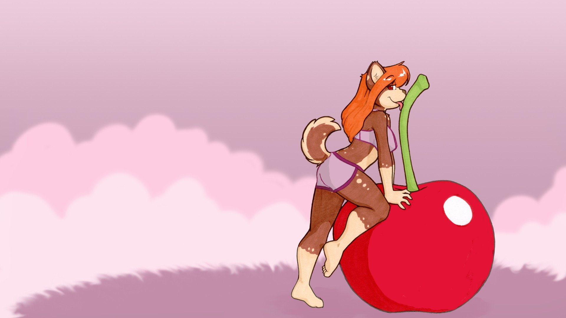 colored background, event, studio shot, representation, furry suggestive cherries, toy, purple, copy space, sky, no people, pink color, multi colored, nature, HD Wallpaper