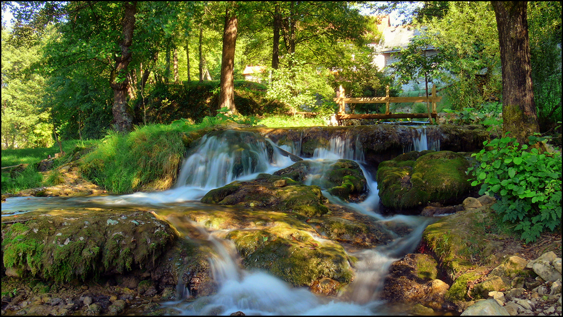ica, waterfall, river, croatia, korana, slunj, 1080P, hd, municipality, flows, rastoke, HD Wallpaper