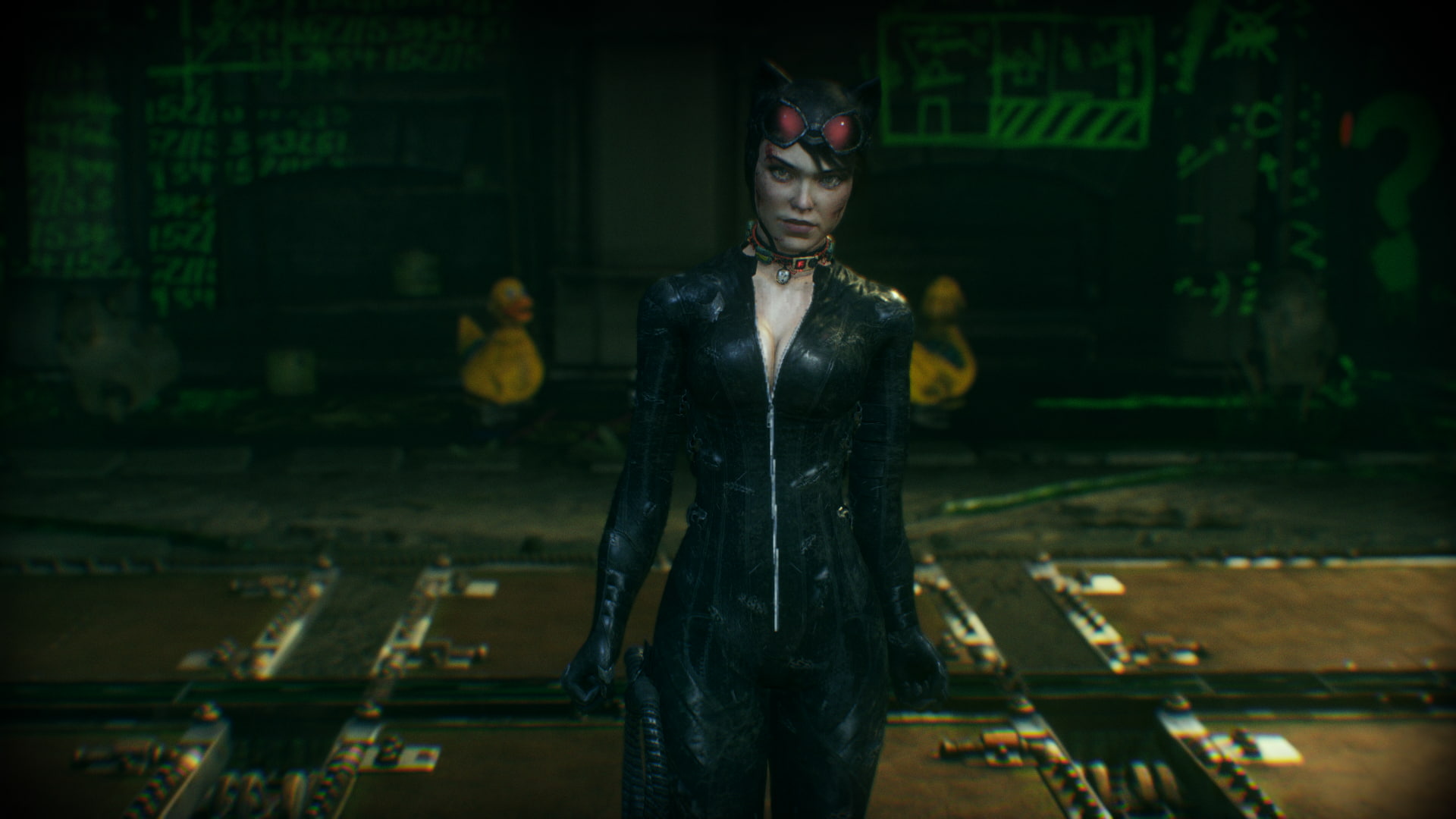 lifestyles, looking, Catwoman, Batman: Arkham Knight, 1080P, leisure activity, teenager, standing, video games, one person, waist up, hairstyle, art and craft, HD Wallpaper