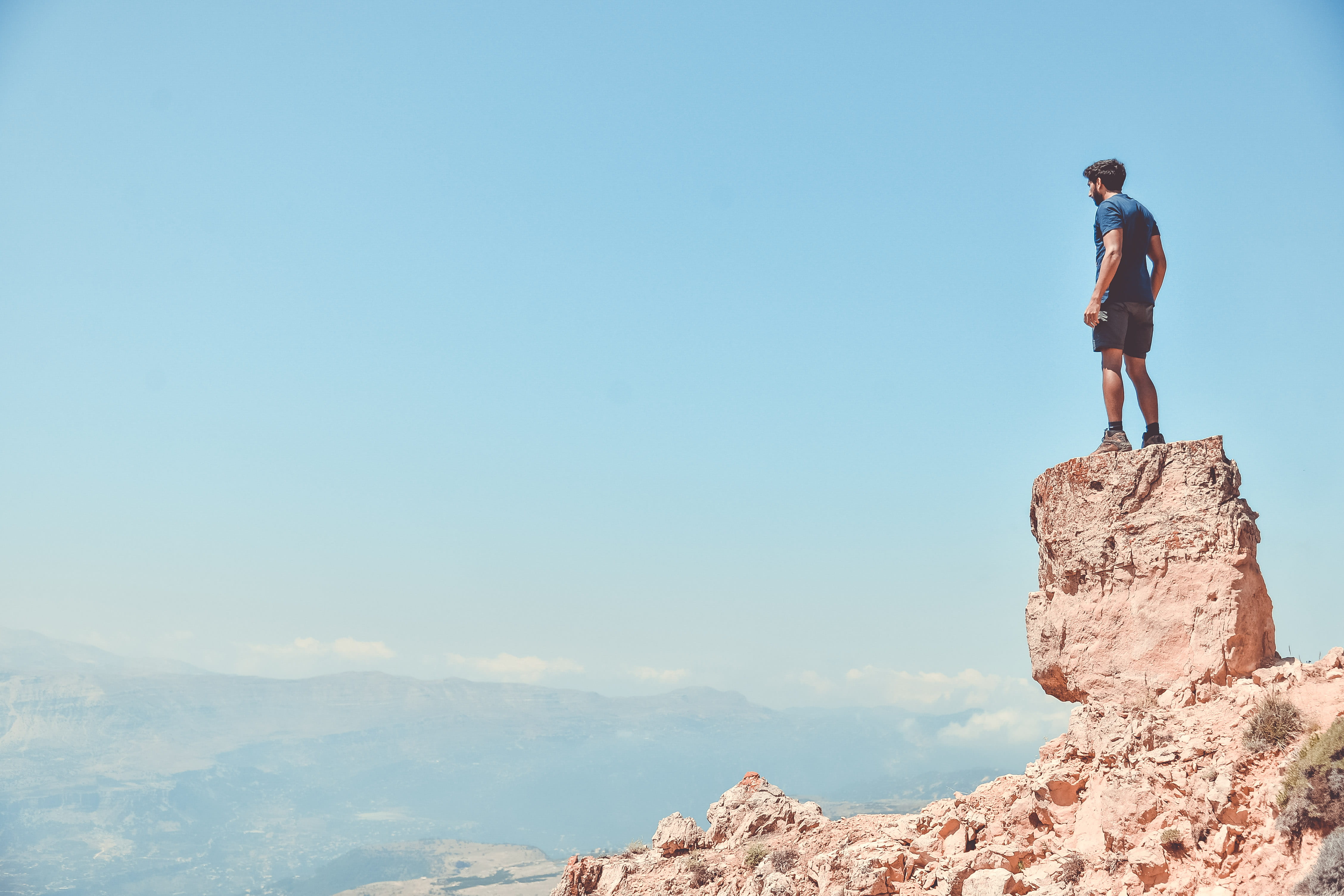 one Person, freedom, horizon, copy Space, healthy Lifestyle, lifestyles, exercising, backpacker, people, alone, on Top Of, challenge, landscape, hiking, HD Wallpaper