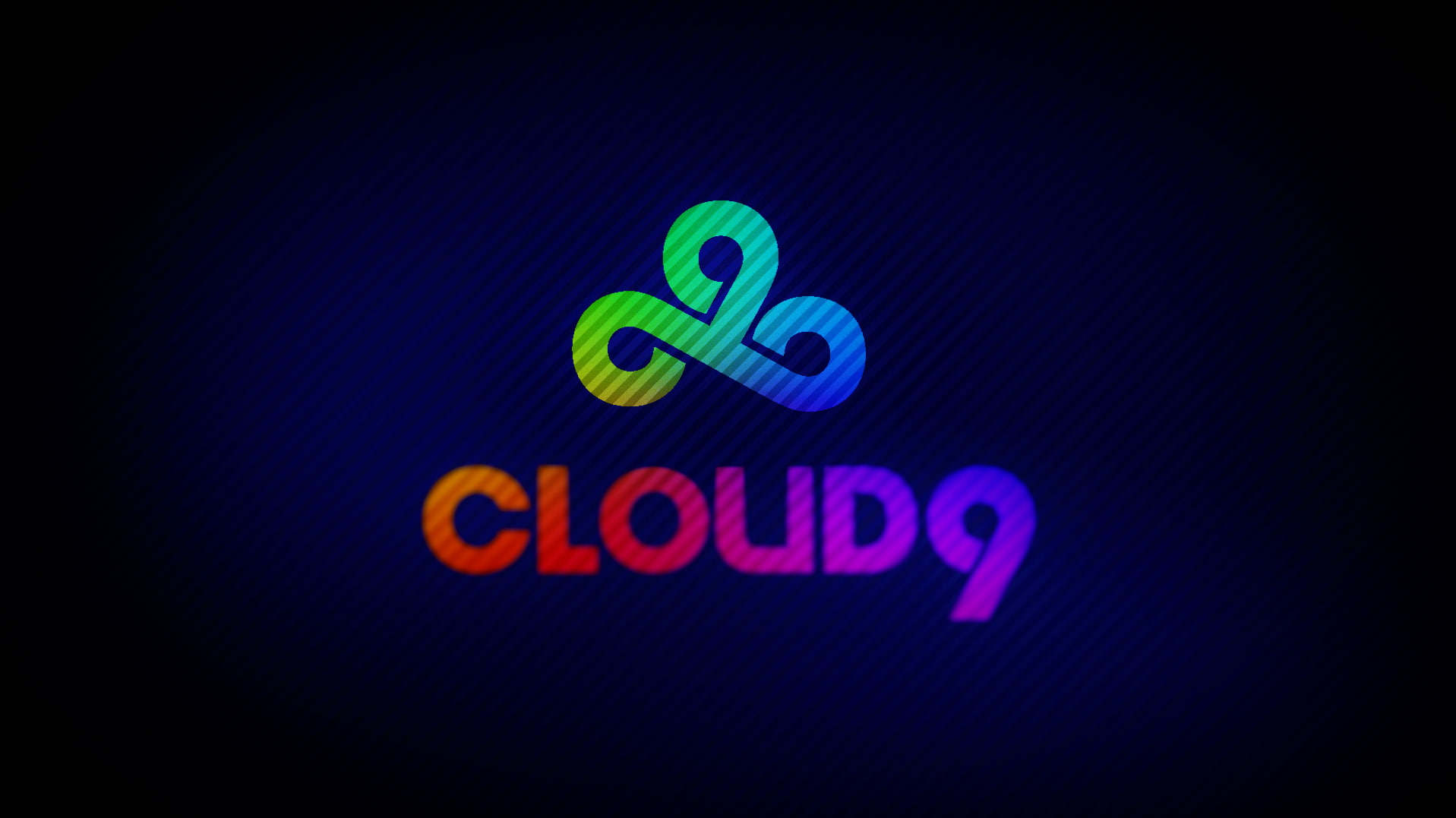 technology, cs, screen, computer network, symbol, message, Cloud9, computer equipment, blue, rainbows, no people, indoors, wireless technology, blue background, HD Wallpaper
