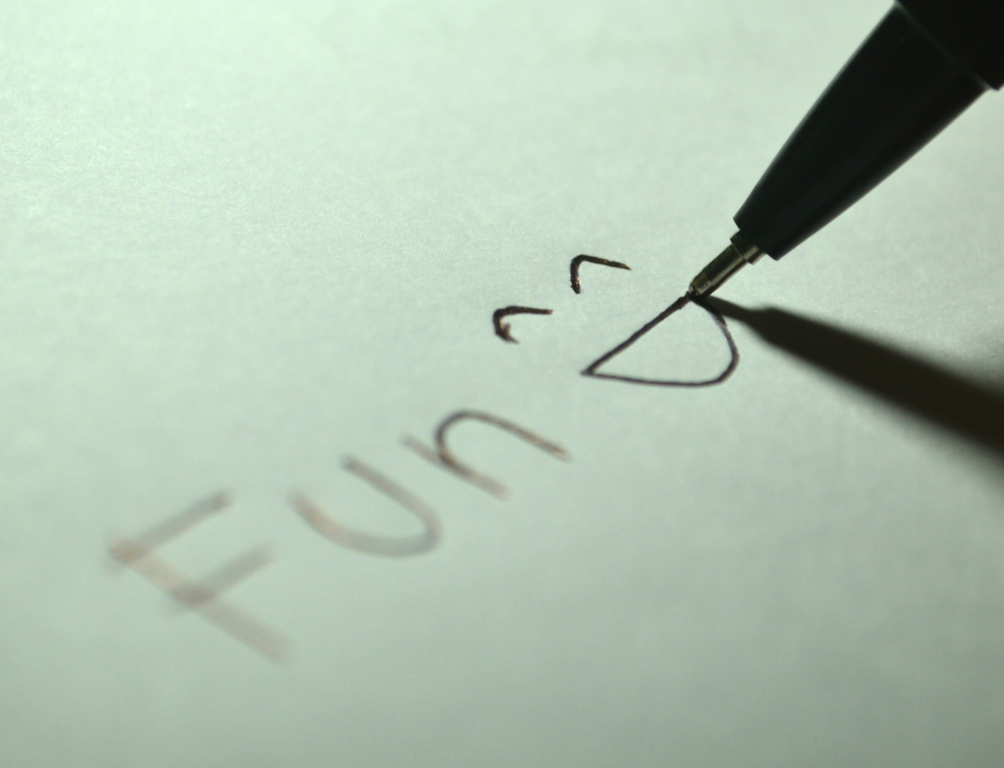 macro, pen, image, happiness, writing instrument, smile, arts culture and entertainment, fountain pen, fun, correspondence, draw, 2K, copy space, office supply, HD Wallpaper
