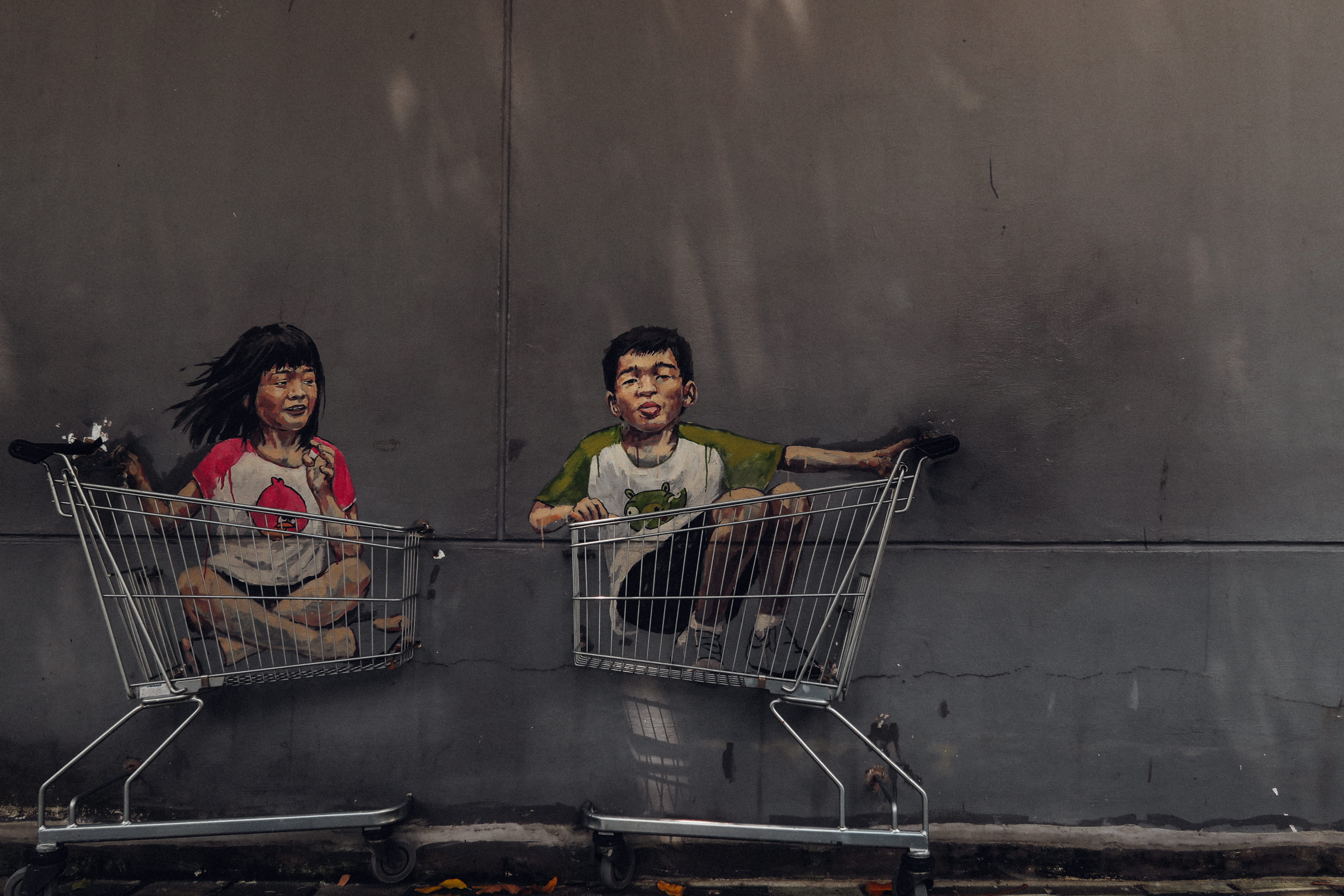 two people, shop, groceries, children, kids, young adult, art, females, retail, dim, buying, supermarket, men, 5K, dark, customer, street artist, shopping cart, HD Wallpaper