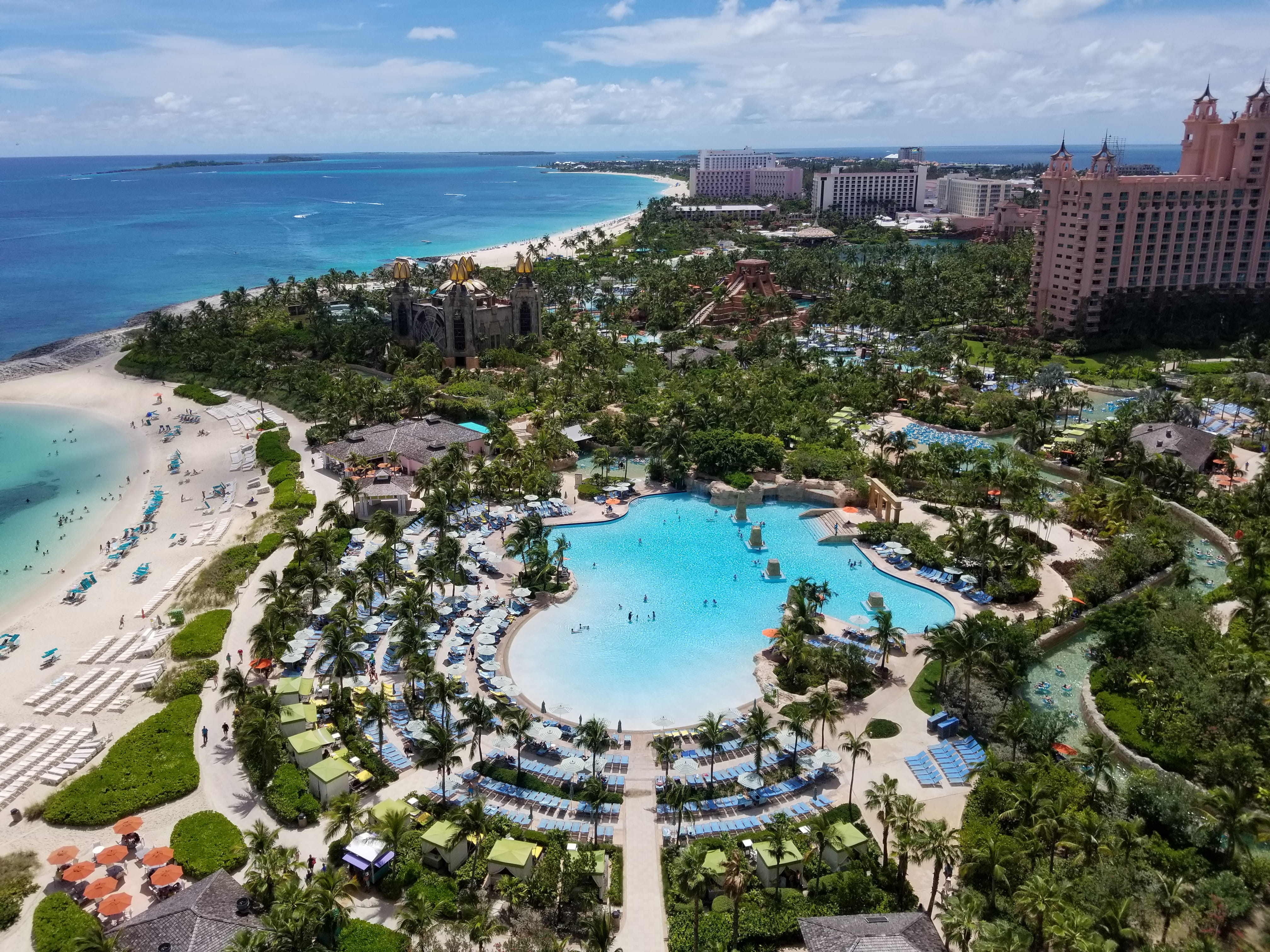 turquoise colored, outdoors, pool, day, water, scenics - nature, plant, architecture, travel destinations, building exterior, swimming pool, cloud - sky, HD Wallpaper
