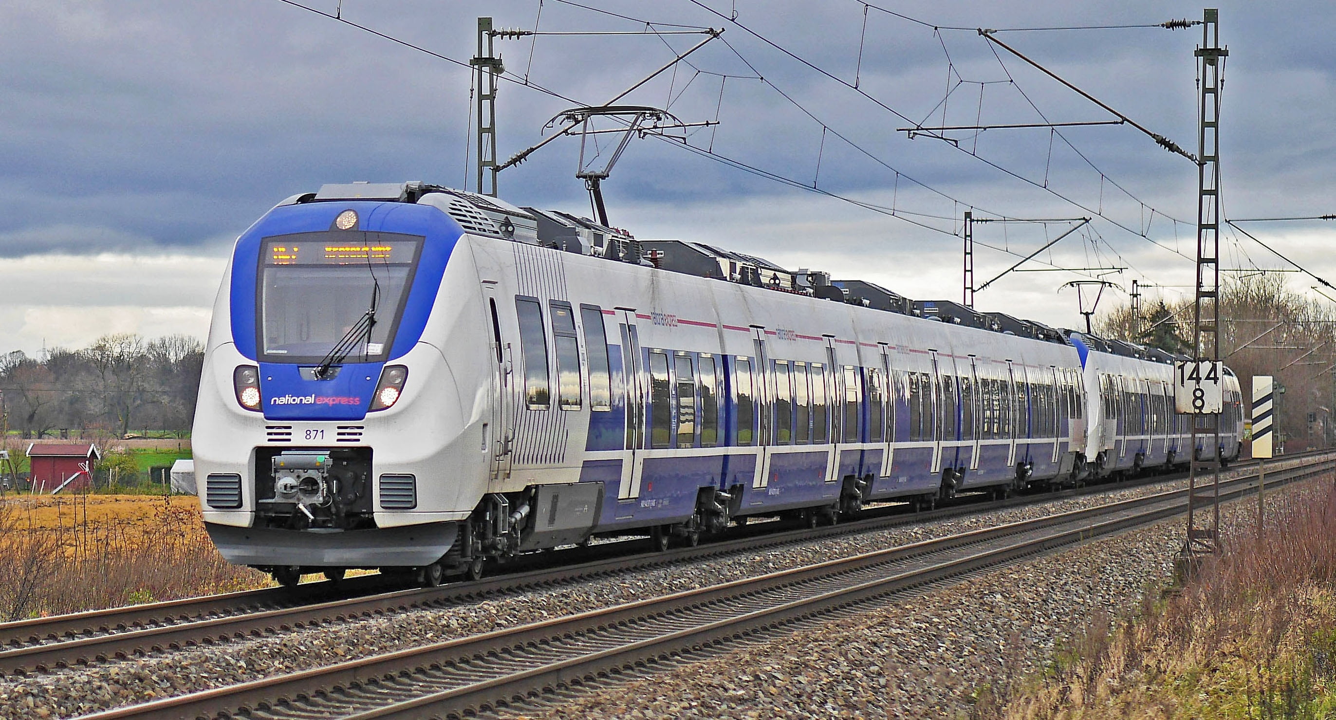 travel, mode of transportation, mode of Transport, arrival, land vehicle, power supply, british, 2K, münsterland, talent2, train - vehicle, main line, HD Wallpaper
