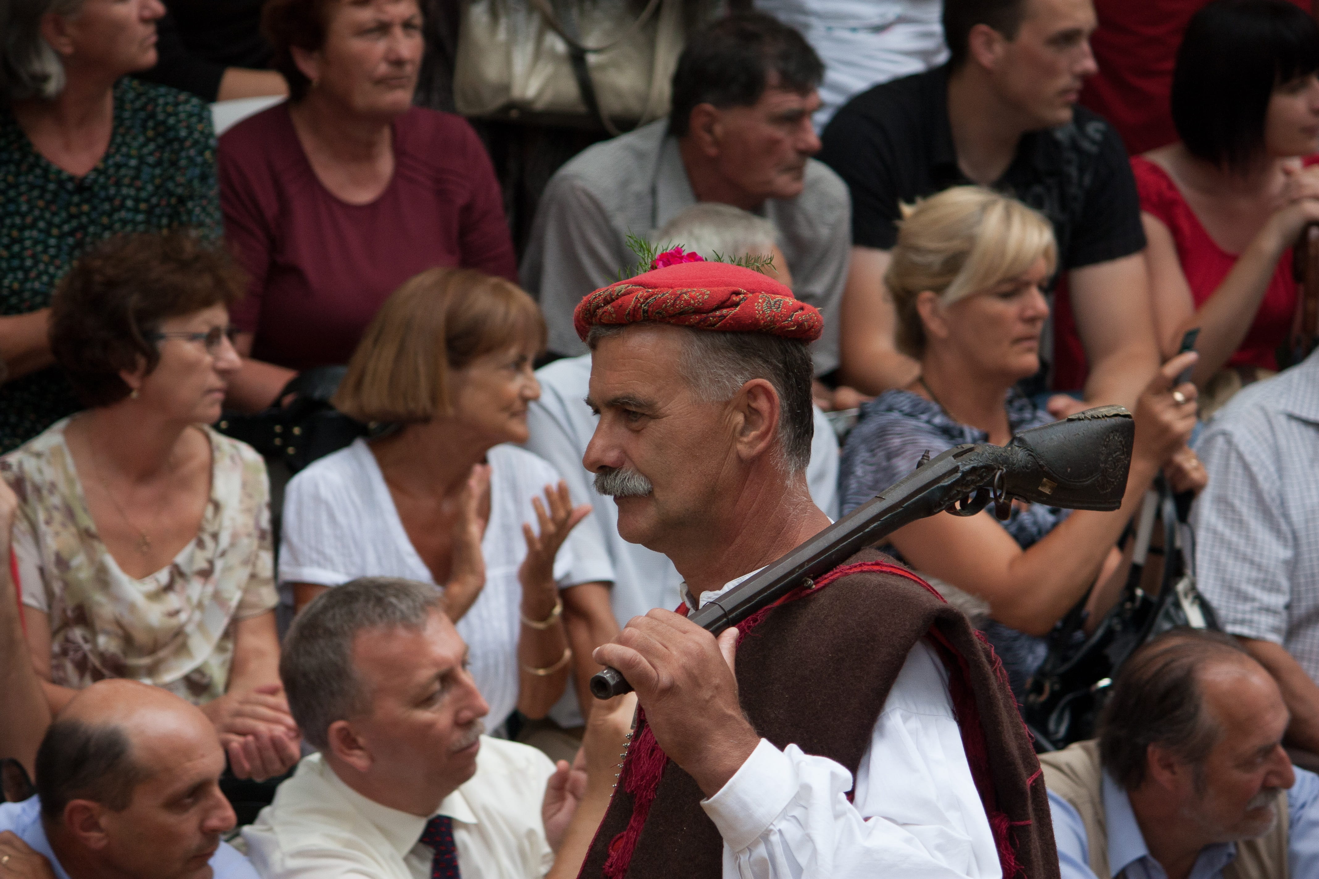 women, spectator, large group of people, looking, adult, dressed, sinjska alka, audience, senior men, performance, crowd, arts culture and entertainment, HD Wallpaper