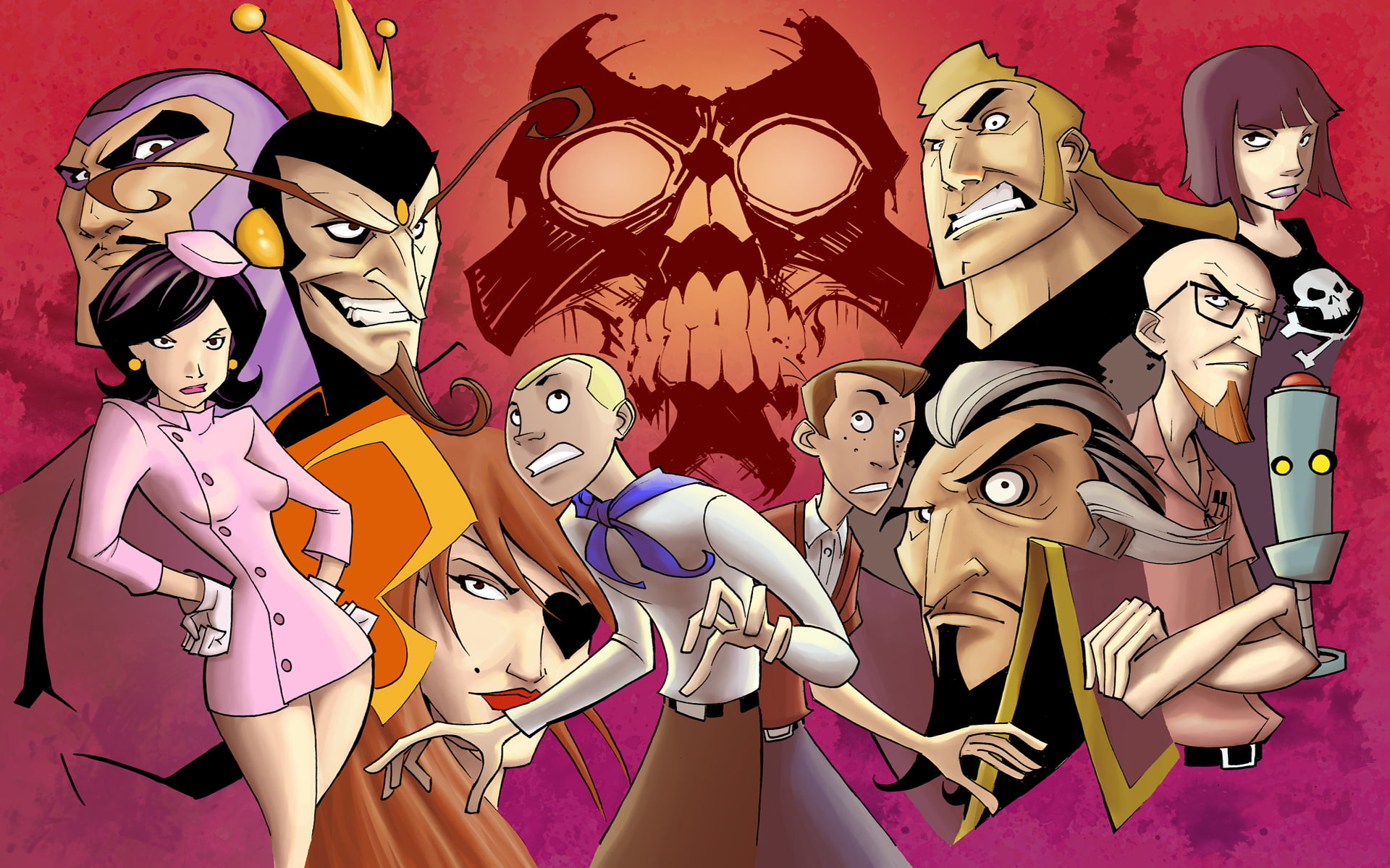  cartoon/comic, venture, the, white, 1080P, hd, anime, bros, HD Wallpaper
