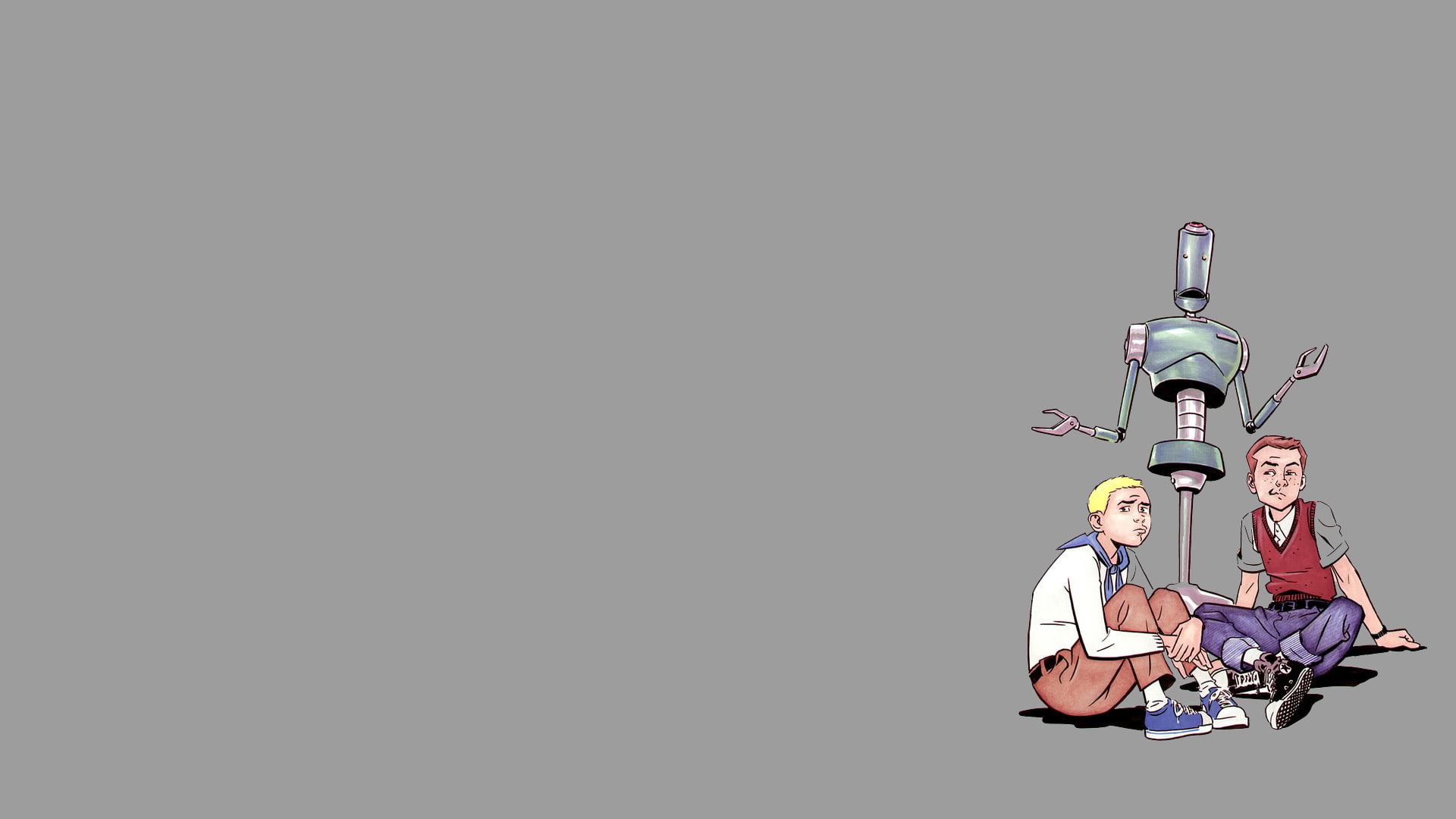 cartoon/comic, gray, venture, grey, the, bros, robot, 1080P, hd, HD Wallpaper
