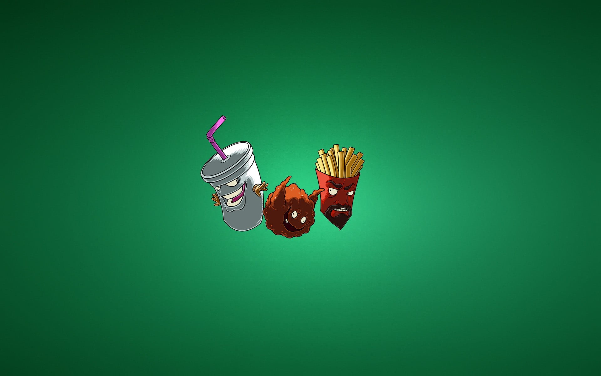 no people, studio shot, painting, fun, creativity, snack, green color, Aqua Teen Hunger Force, simple background, Master Shake, still life, animal, refreshment, HD Wallpaper