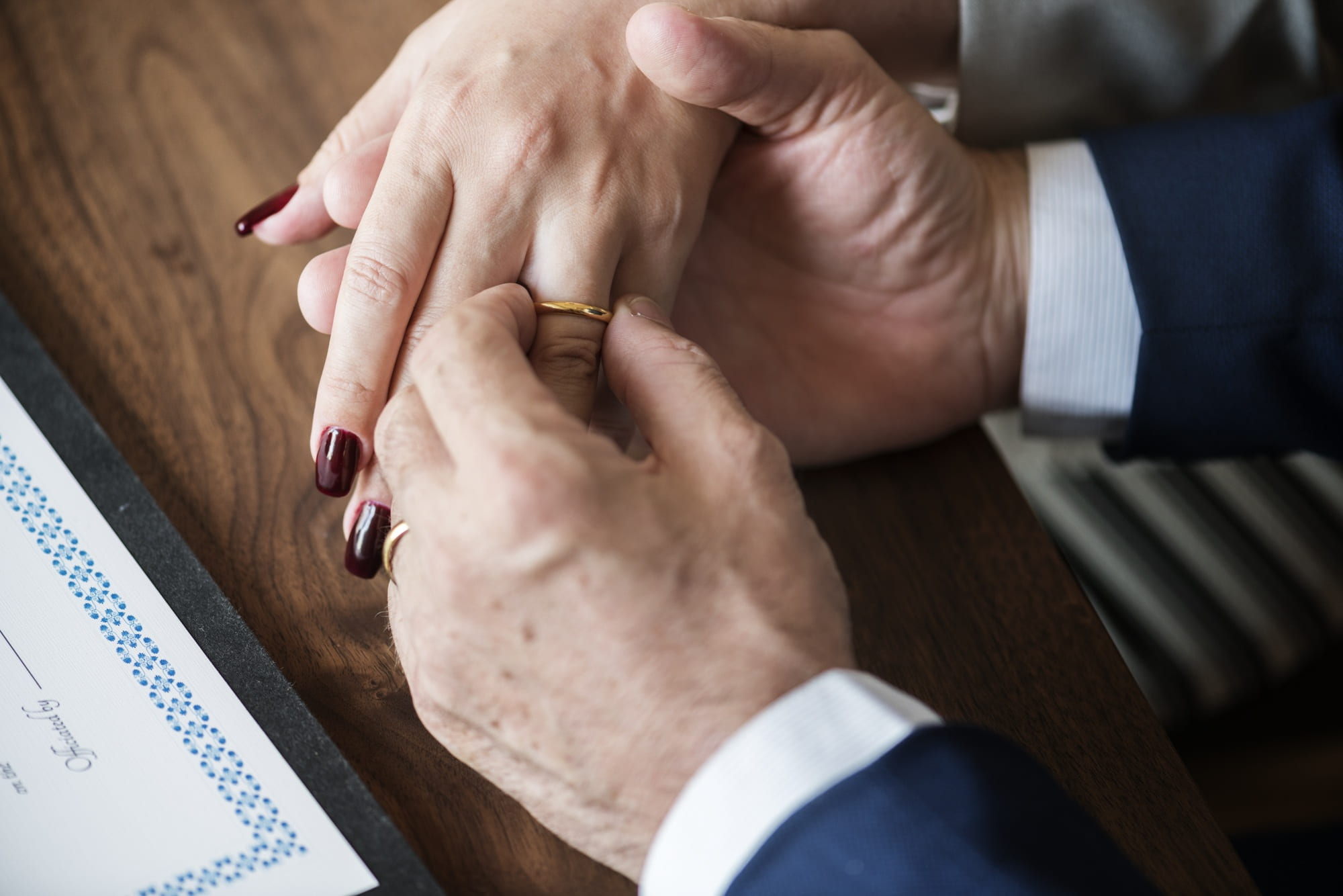 caucasian, jewelry, special, elderly, proposal, love, wedding, close-up, valentines, business, closeup, males, business person, white, putting, marriage, HD Wallpaper
