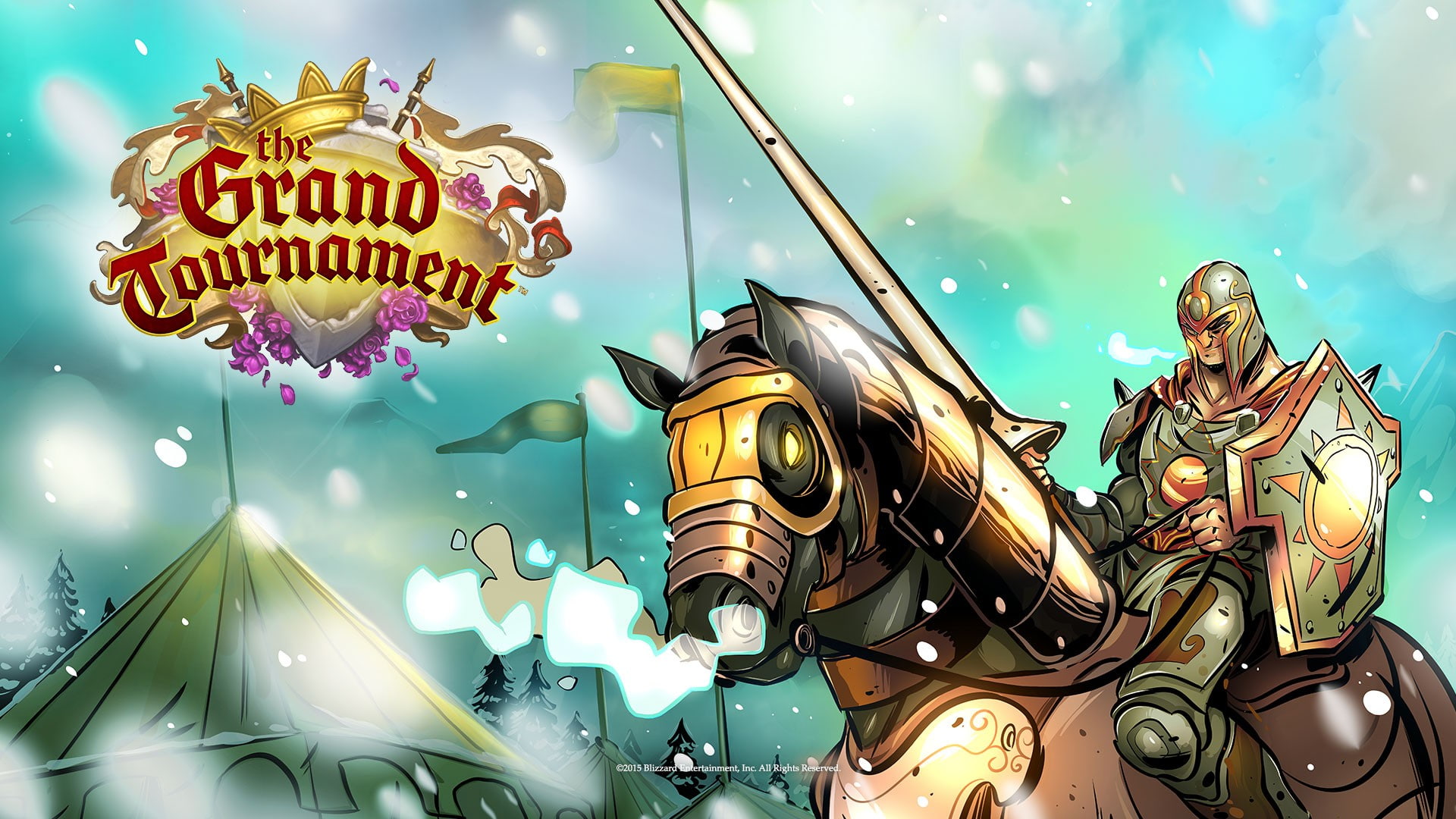 no people, low angle view, male likeness, Hearthstone, religion, art and craft, carousel, gold colored, The Grand Tournament, outdoors, 1080P, illuminated, HD Wallpaper