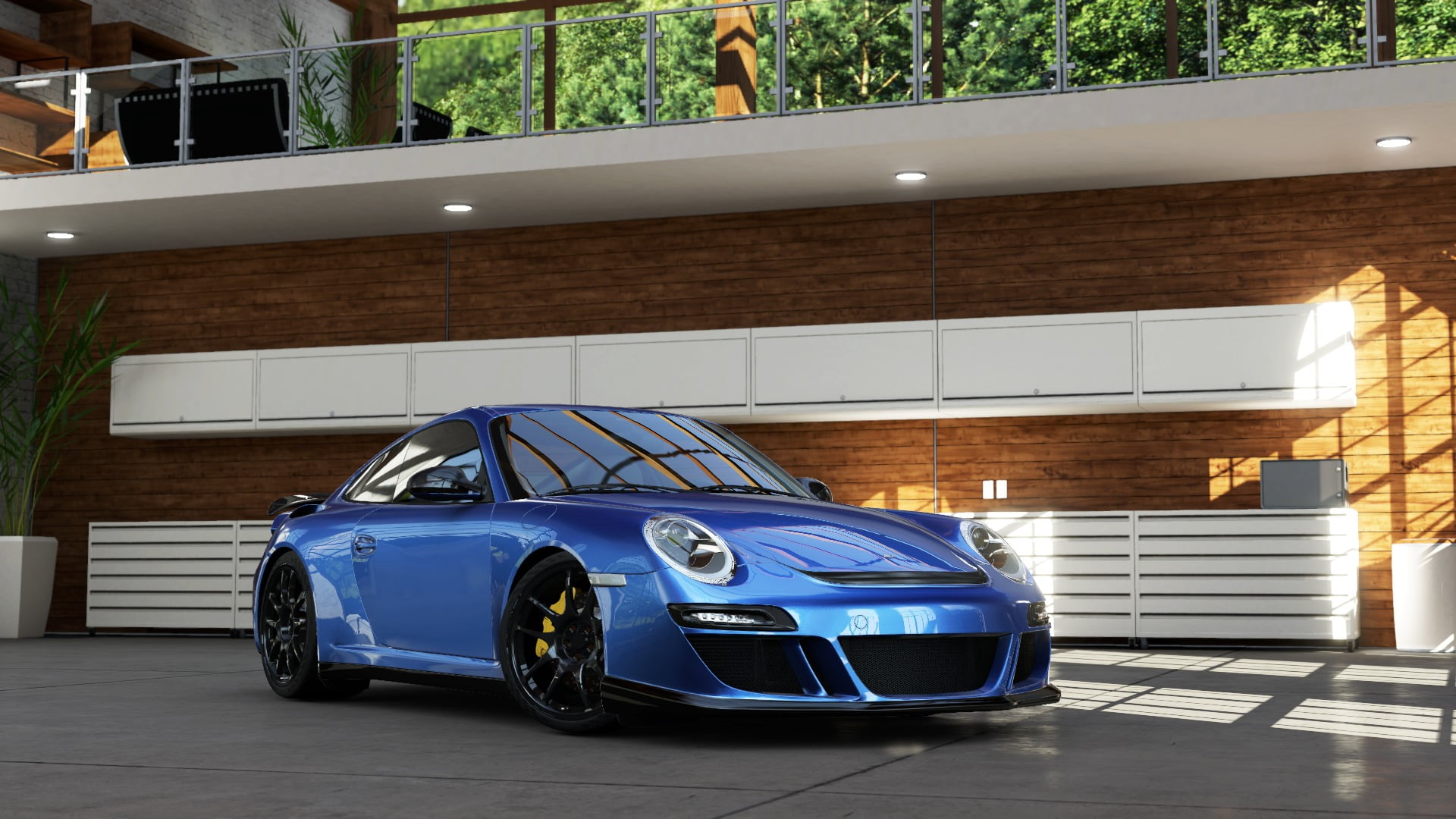building exterior, RUF, bed, garage, frame, Forza Motorsport 5, parking, car, luxury, day, architecture, vintage car, transportation, built structure, wealth, HD Wallpaper