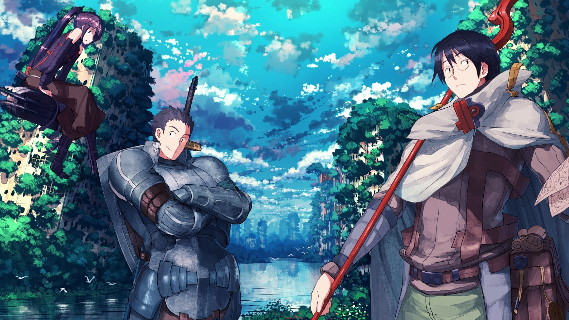Shiroe, Naotsugu, Log Horizon, Akatsuki, 1080P, HD Wallpaper