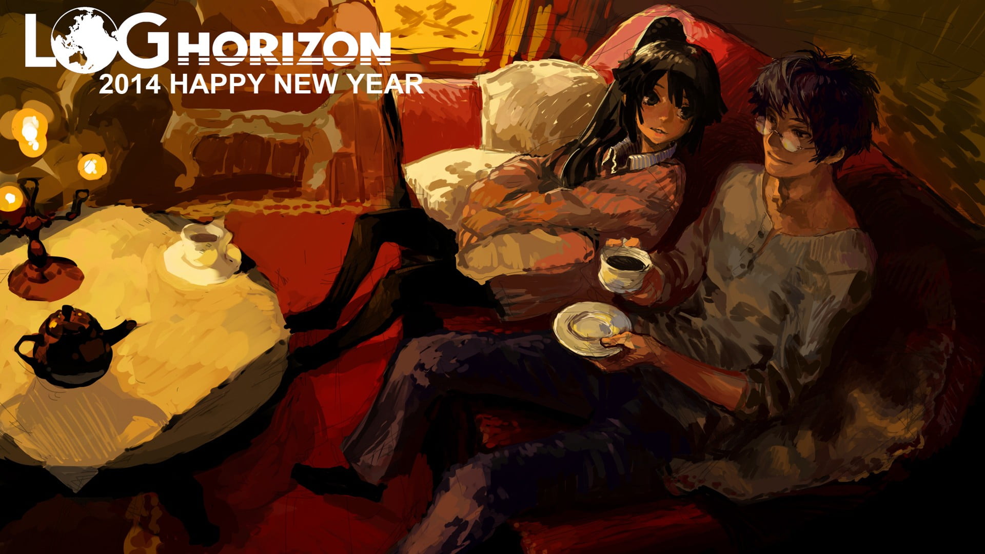 Shiroe, group of people, anime, variation, text, table, Log Horizon, adult, 1080P, choice, food and drink, high angle view, retail, for sale, refreshment, HD Wallpaper
