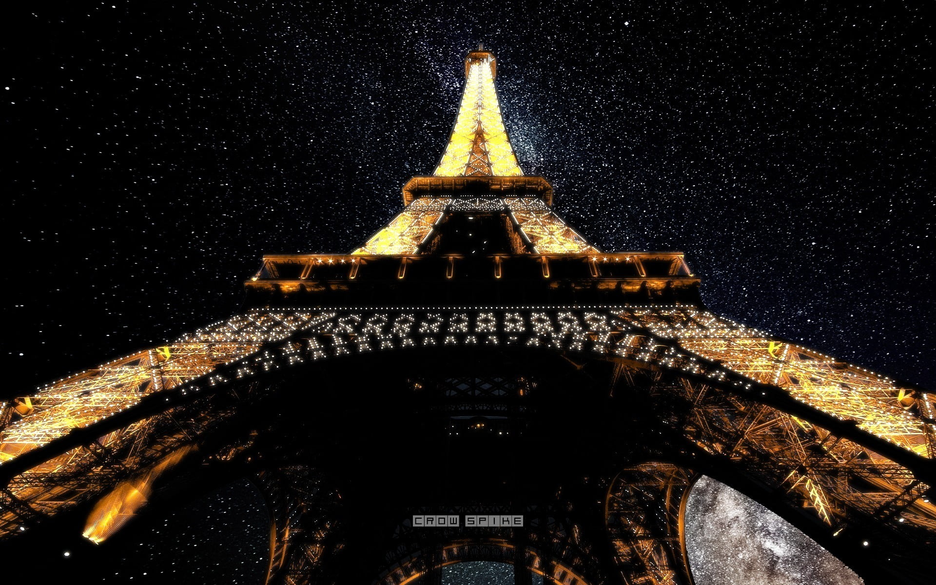 history, stars, architecture, outdoors, sky, the past, place of worship, religion, tower, no people, low angle view, 1080P, worms eye view, building, night, HD Wallpaper