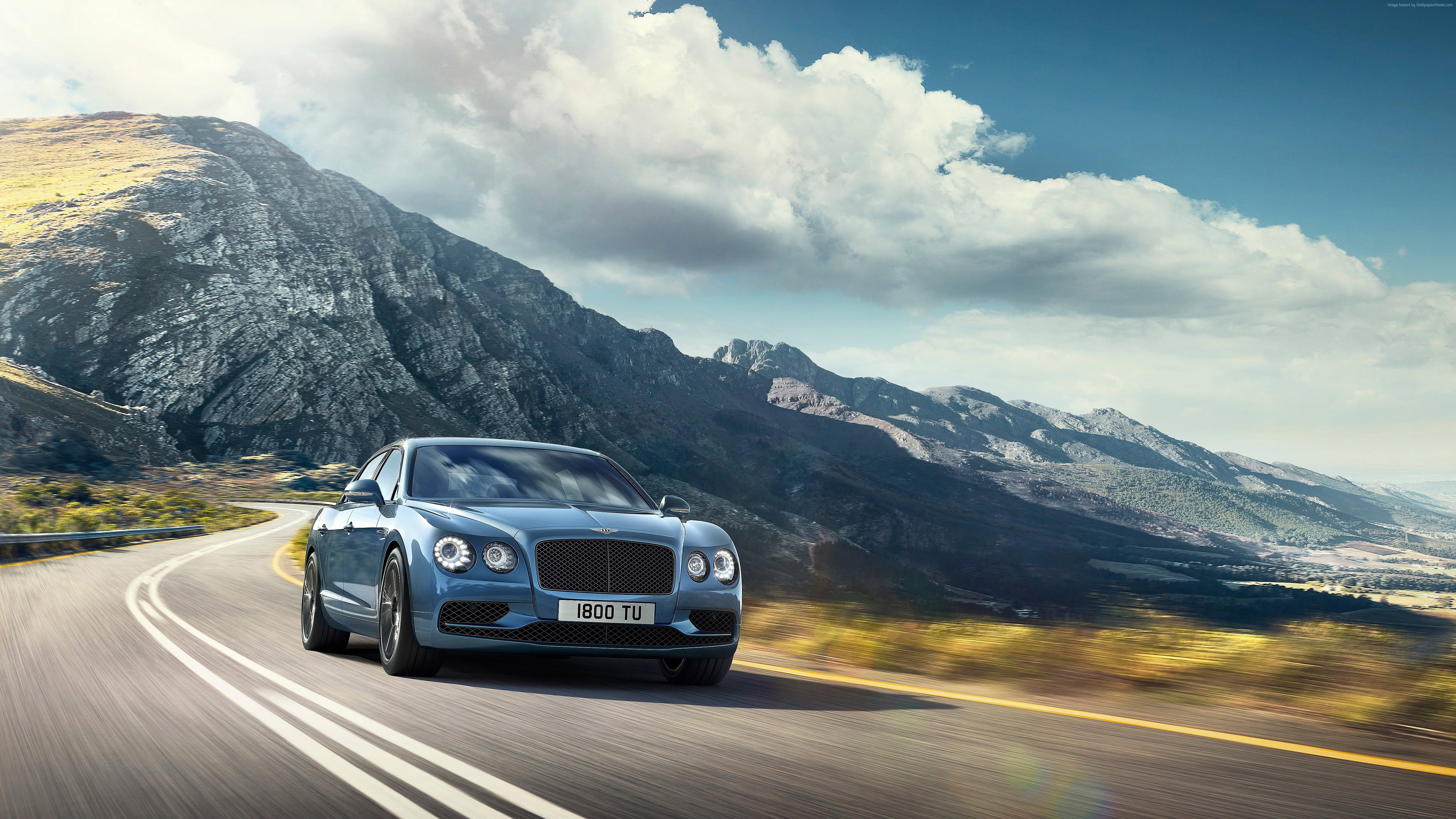 BENTLEY FLYING SPUR W12 S, paris auto show 2016, luxury cars, 5K, HD Wallpaper