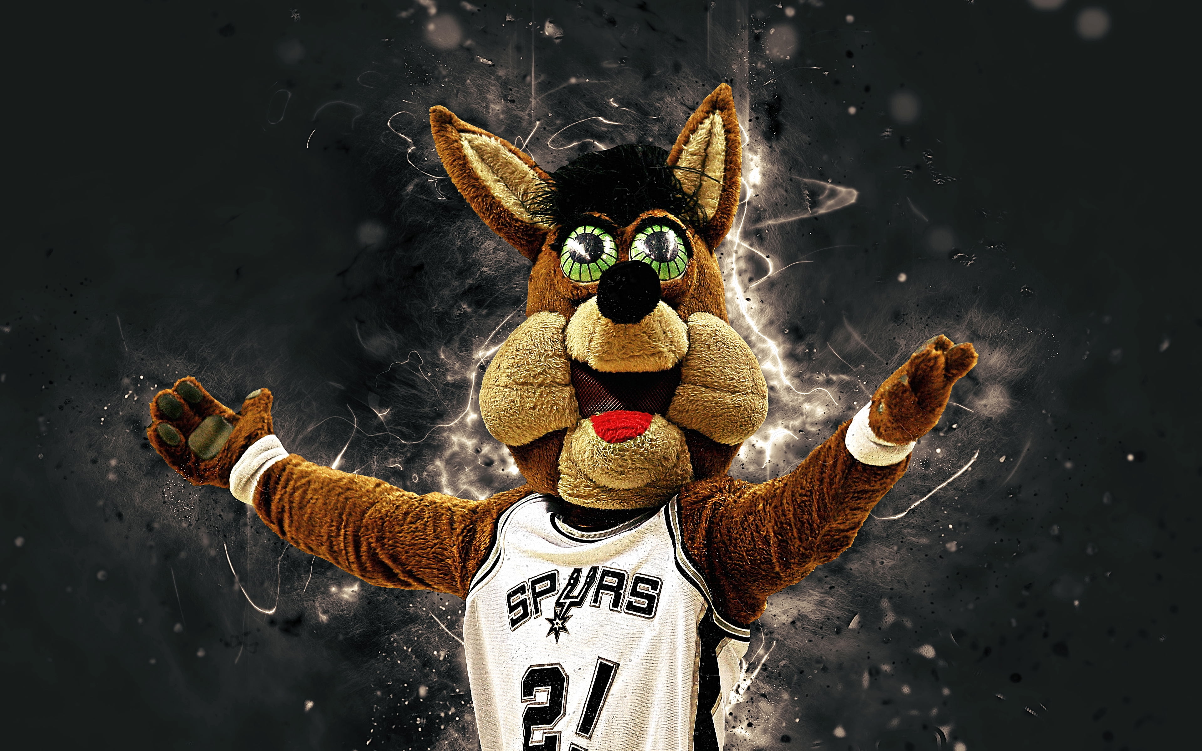 NBA, Basketball, San Antonio Spurs, Mascot, 4K, HD Wallpaper