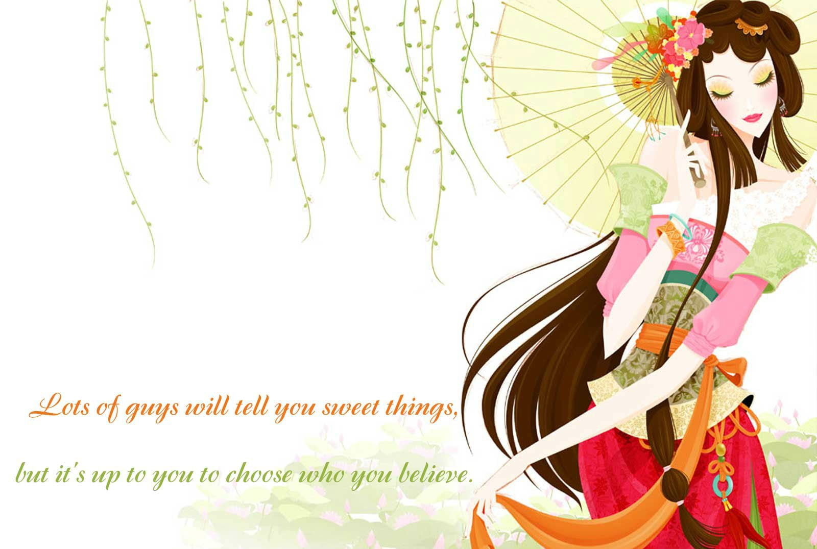 love, 720P, girl, bokeh, cartoon, qoute, attitude, mood, asian, sad, umbrella, HD Wallpaper