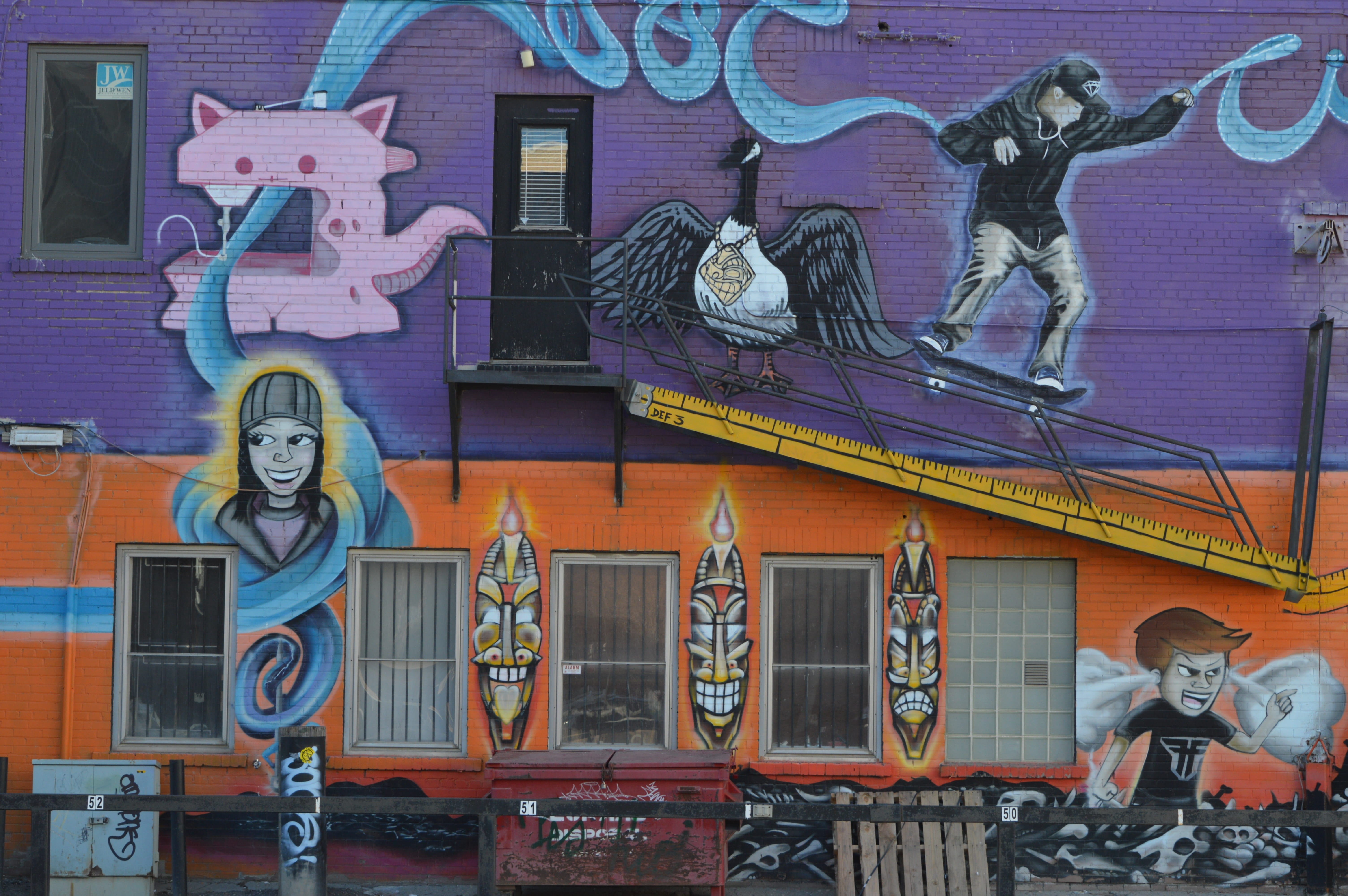 no people, wall, art and craft, male likeness, built structure, city, creativity, outdoors, building exterior, graffiti art, building, artistic, colorful, HD Wallpaper