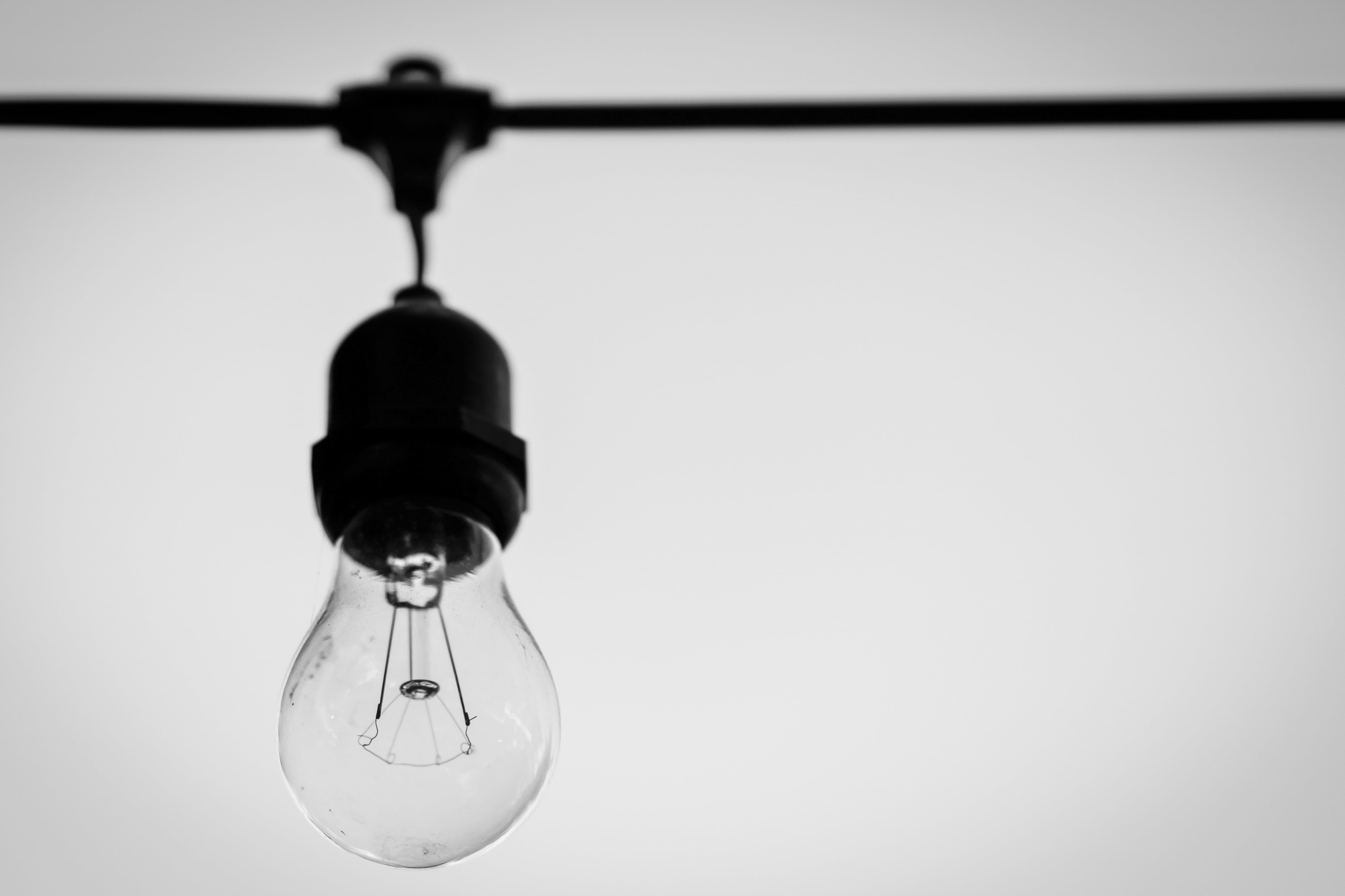 bulb, hanging bulb, filament, illuminated, low angle view, electricity, close-up, indoors, electric Lamp, technology, light, ceiling, equipment, lighting Equipment, HD Wallpaper