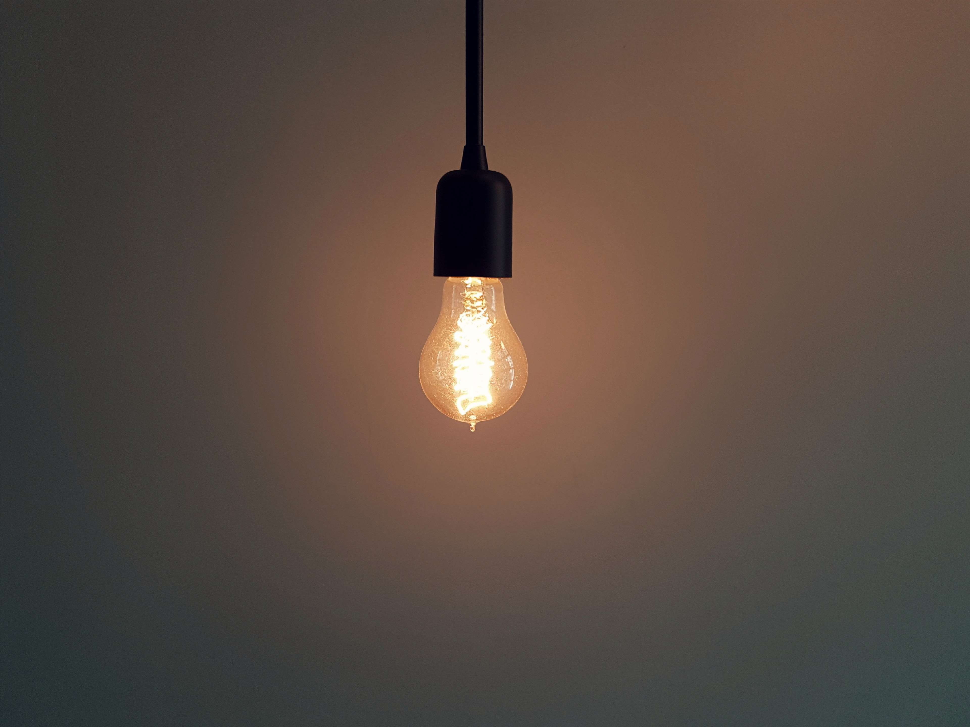luminosity, dark, lighting equipment, 4K, power supply, electrical equipment, power, glowing, technology, hanging, electric lamp, dusk, copy space, innovation, HD Wallpaper
