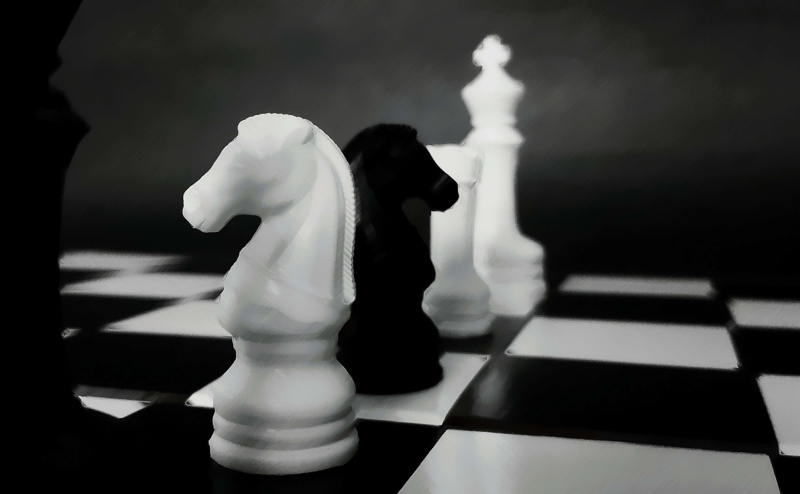 competition, leisure activity, chess piece, challenge, blog, queue, white color, knight - chess piece, chess, chess board, no people, strategy, dark, relaxation, HD Wallpaper