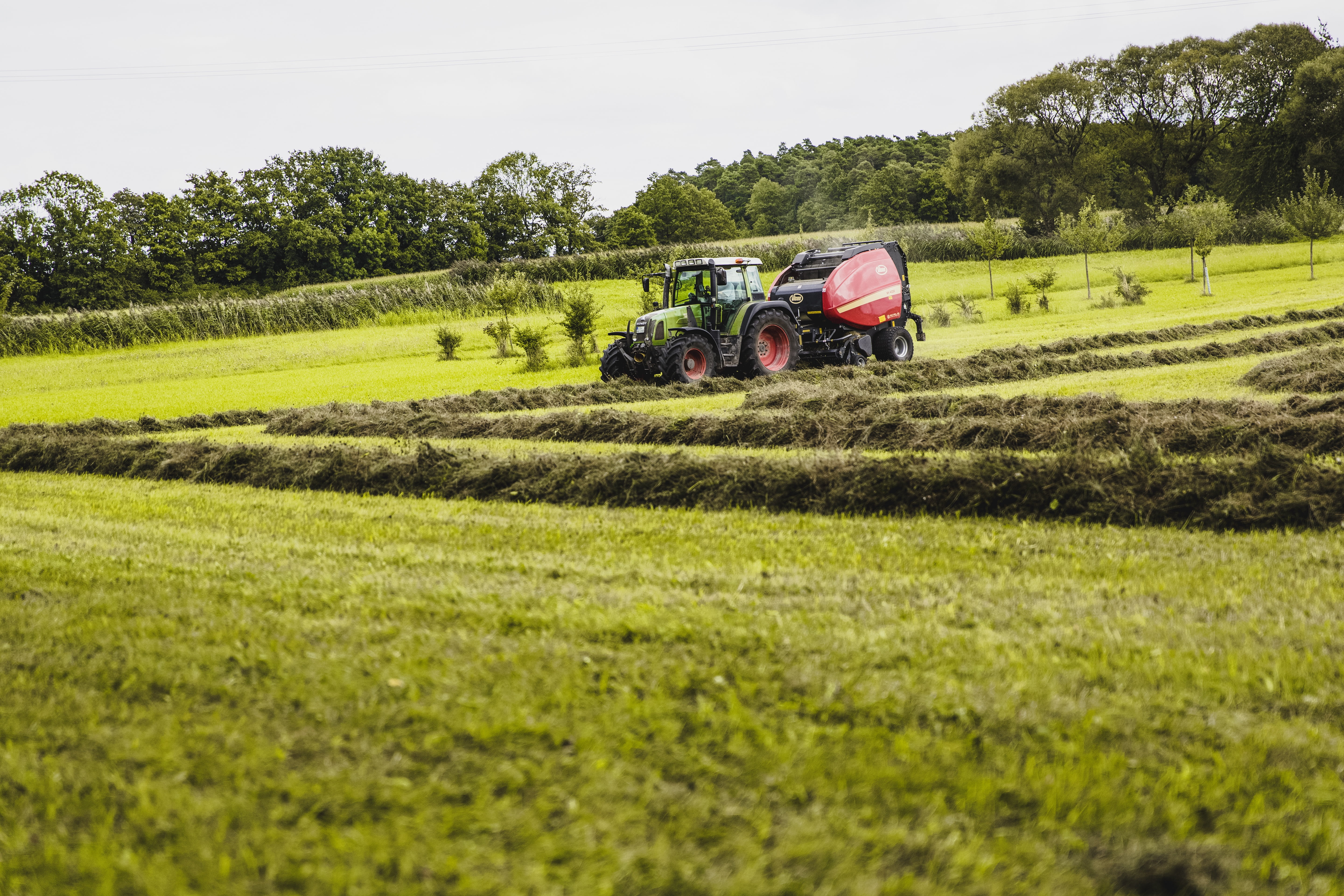 equipment, gardening, round bales, farmer, farm, agricultural equipment, mode of transportation, outdoors, growth, press, land vehicle, crop, working, agricultural Machinery, HD Wallpaper