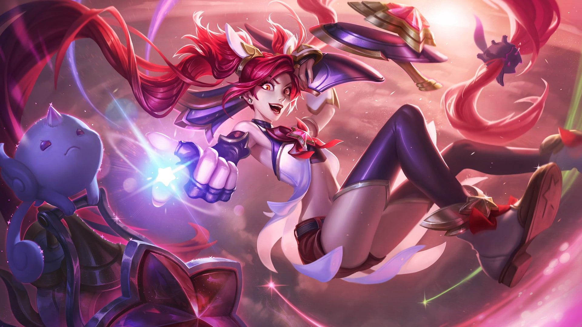 Jinx (League of Legends), Summoners Rift, video games, 1080P, HD Wallpaper