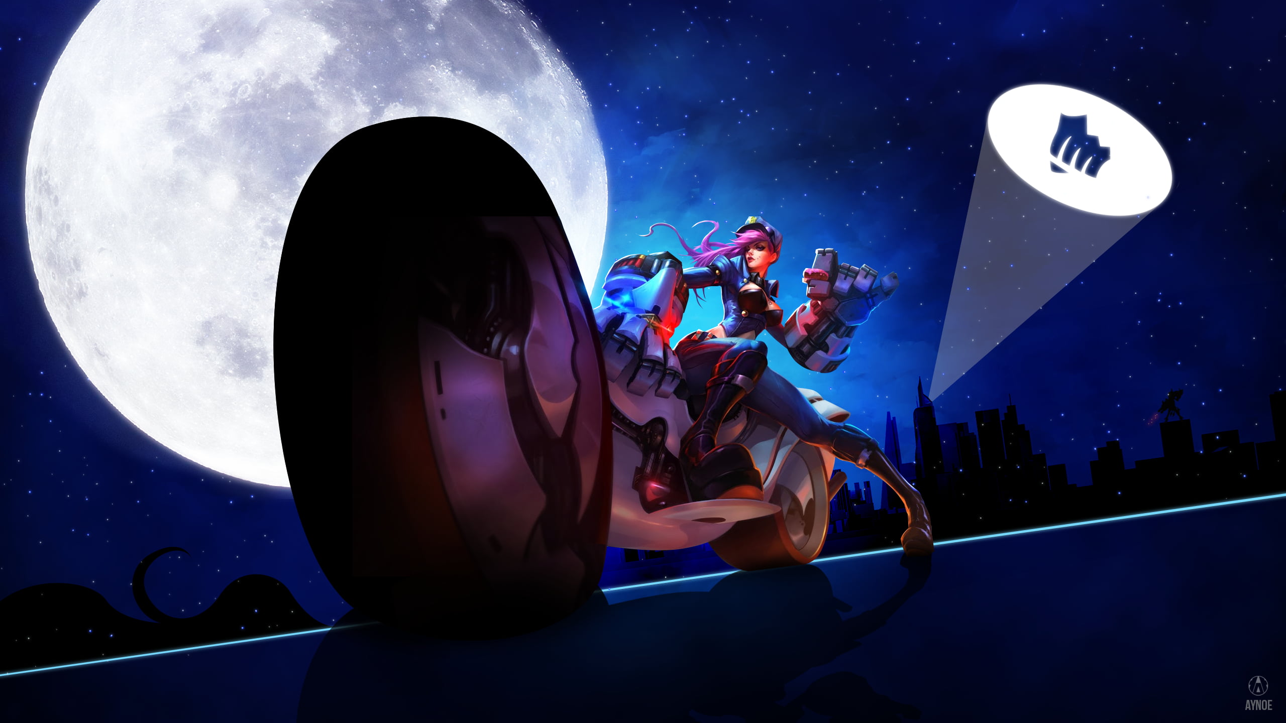 extreme sports, lifestyles, women, full length, one person, night, 2K, real people, activity, legends, sky, League of Legends, adult, illuminated, HD Wallpaper