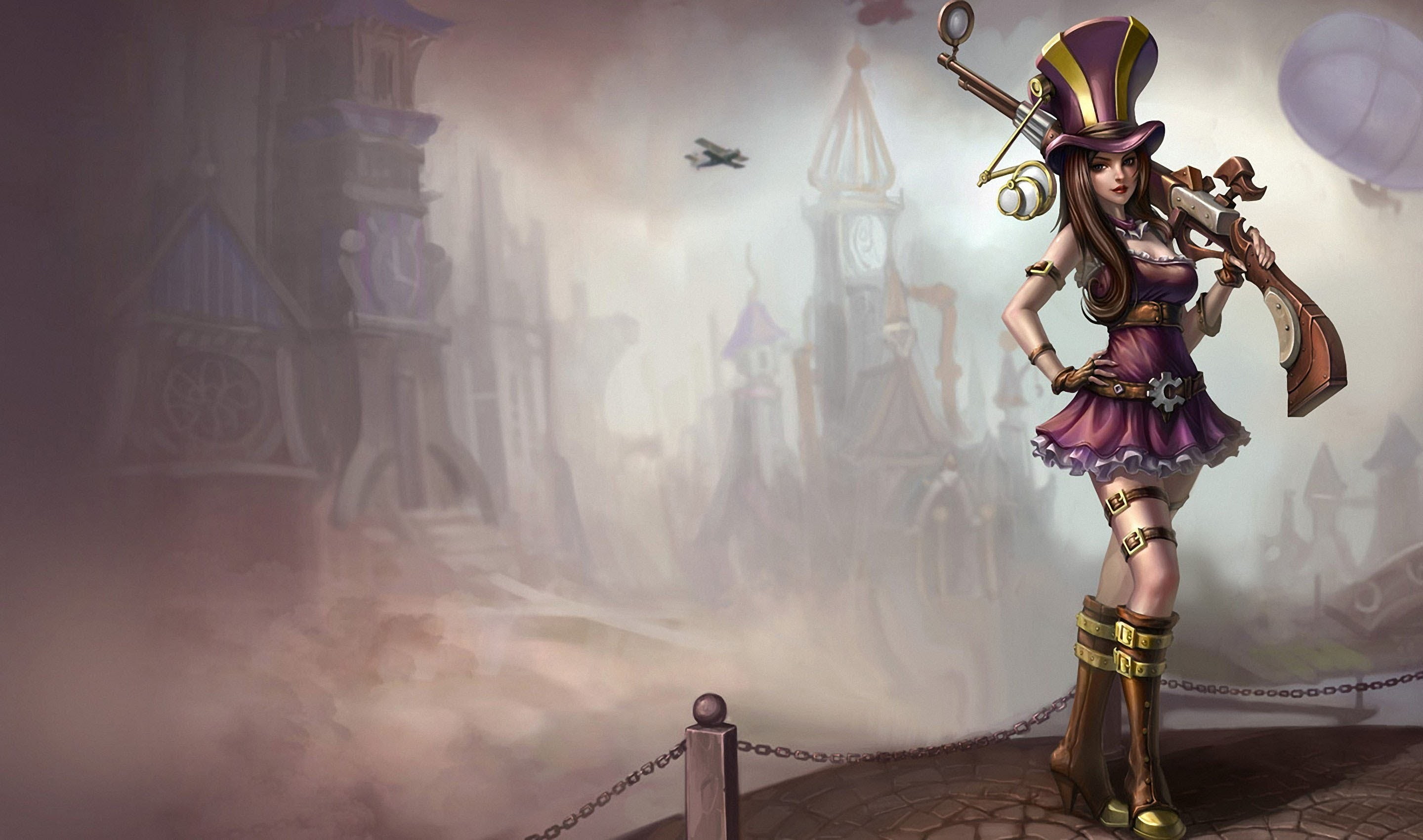 architecture, male likeness, statue, creativity, full length, Caitlyn (League of Legends), fashion, representation, 2K, indoors, human representation, HD Wallpaper
