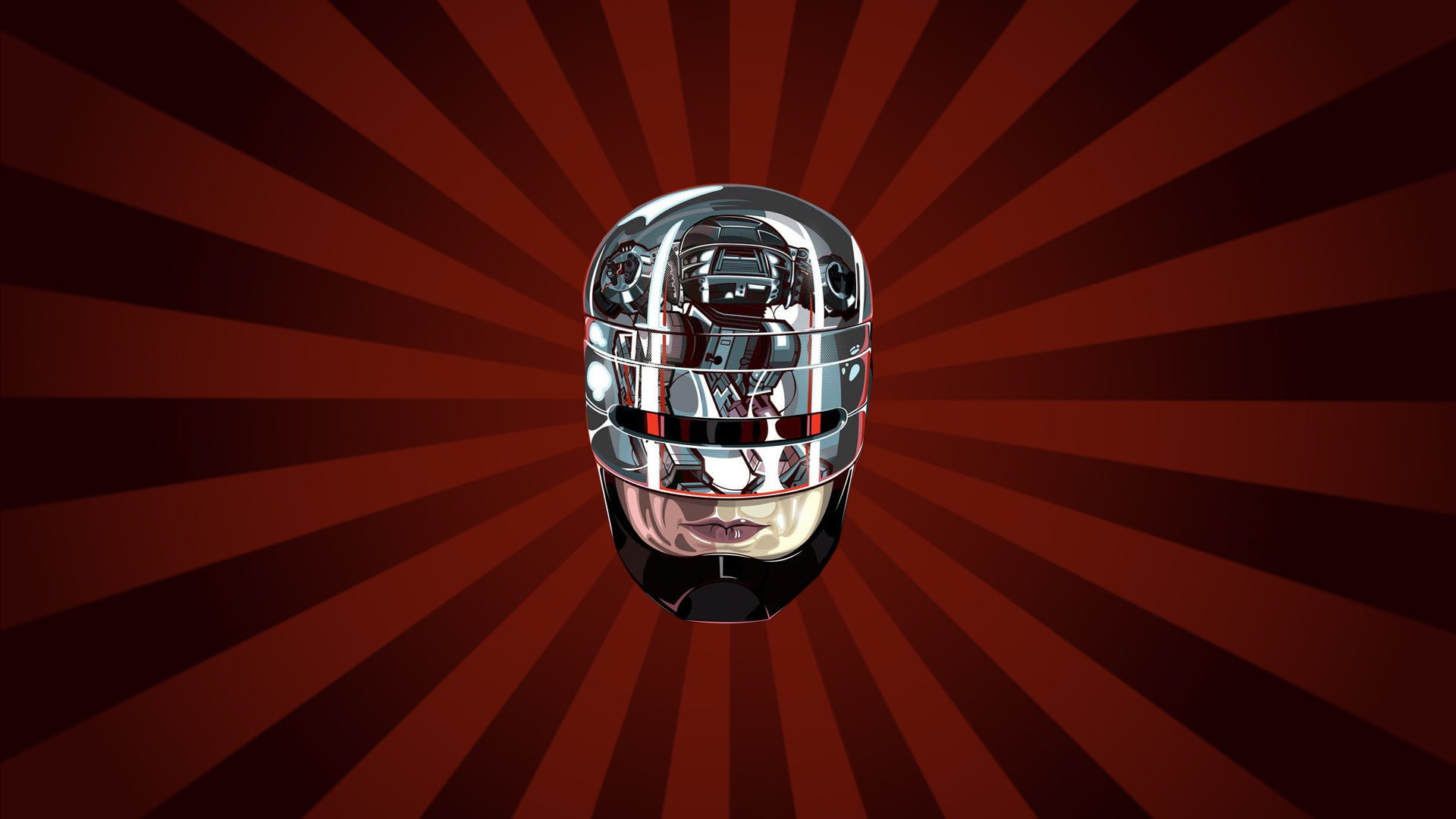 artwork, household equipment, single object, transparent, glass, cyborg, design, still life, no people, shape, RoboCop, geometric shape, chrome, close-up, HD Wallpaper