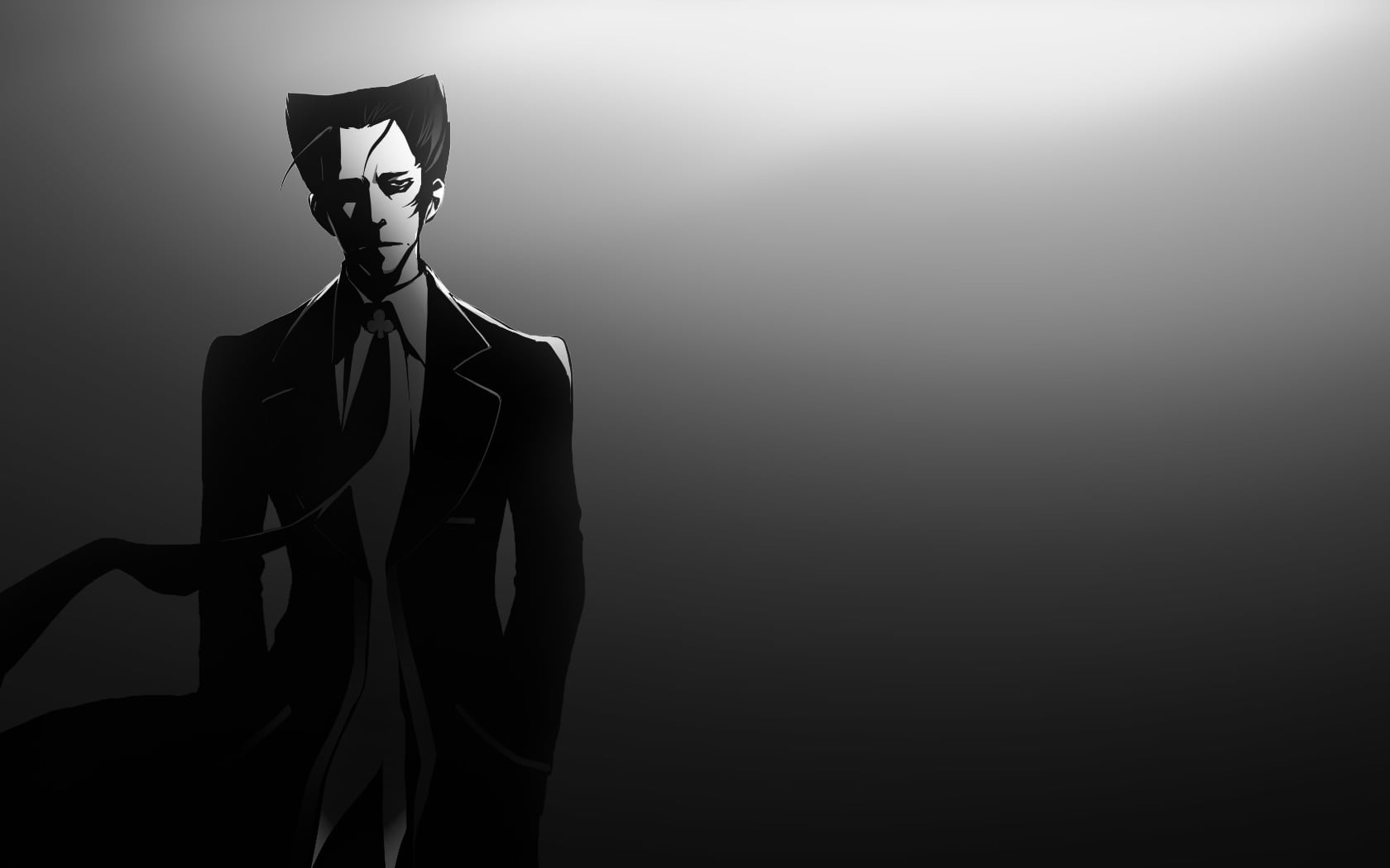 standing, depression - sadness, businessman, males, business, character, formalwear, celebration, Monogatari Series, well-dressed, indoors, copy space, HD Wallpaper