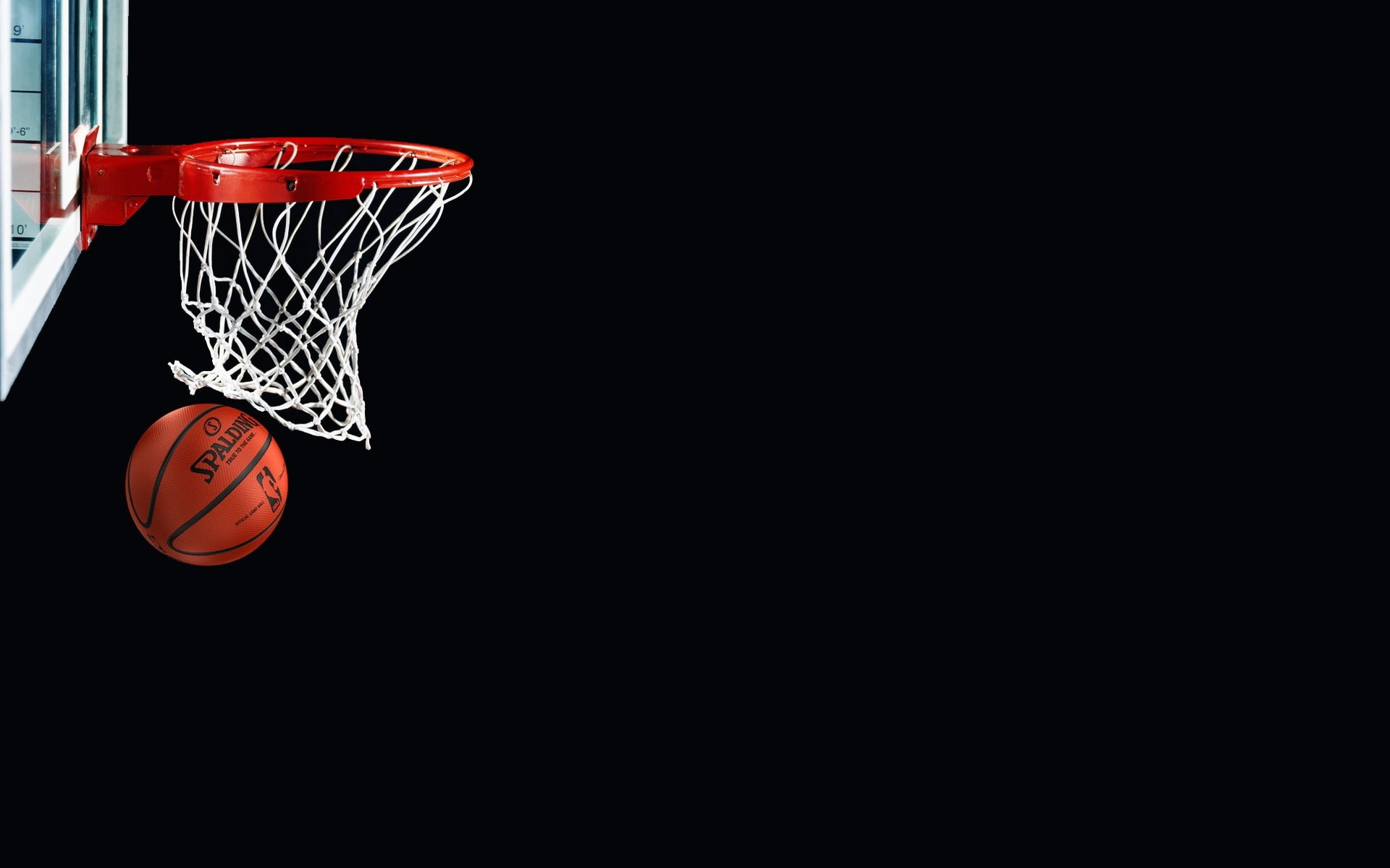 court, athlete, basketball - ball, 1080P, indoors, slam dunk, at the edge of, playing, ball, copy space, basketball player, team sport, basketball hoop, HD Wallpaper