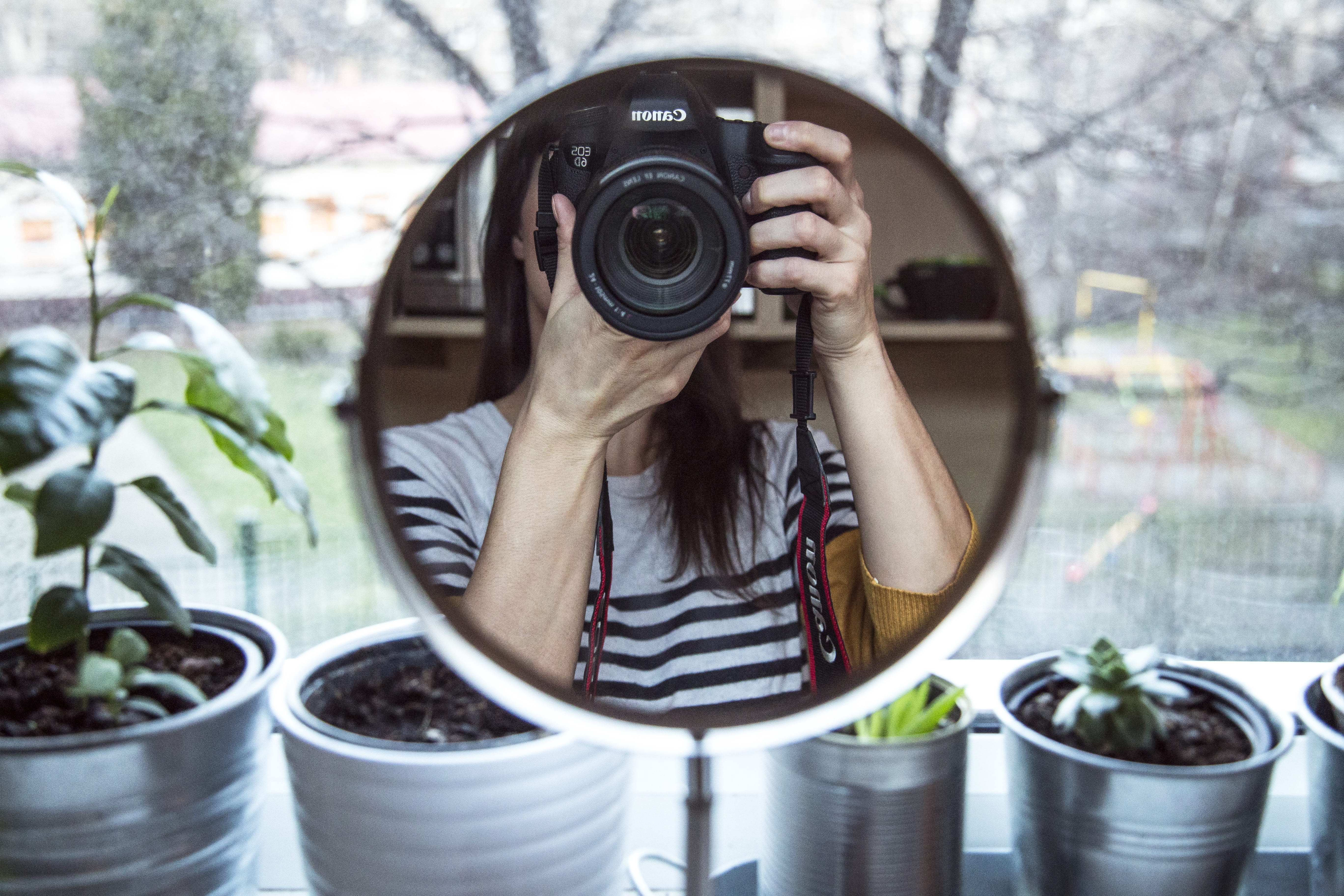 photographer, digital camera, young adult, canon, self-portrait, lifestyles, one person, front view, day, dslr, 5K, photographic equipment, outdoors, photography themes, HD Wallpaper