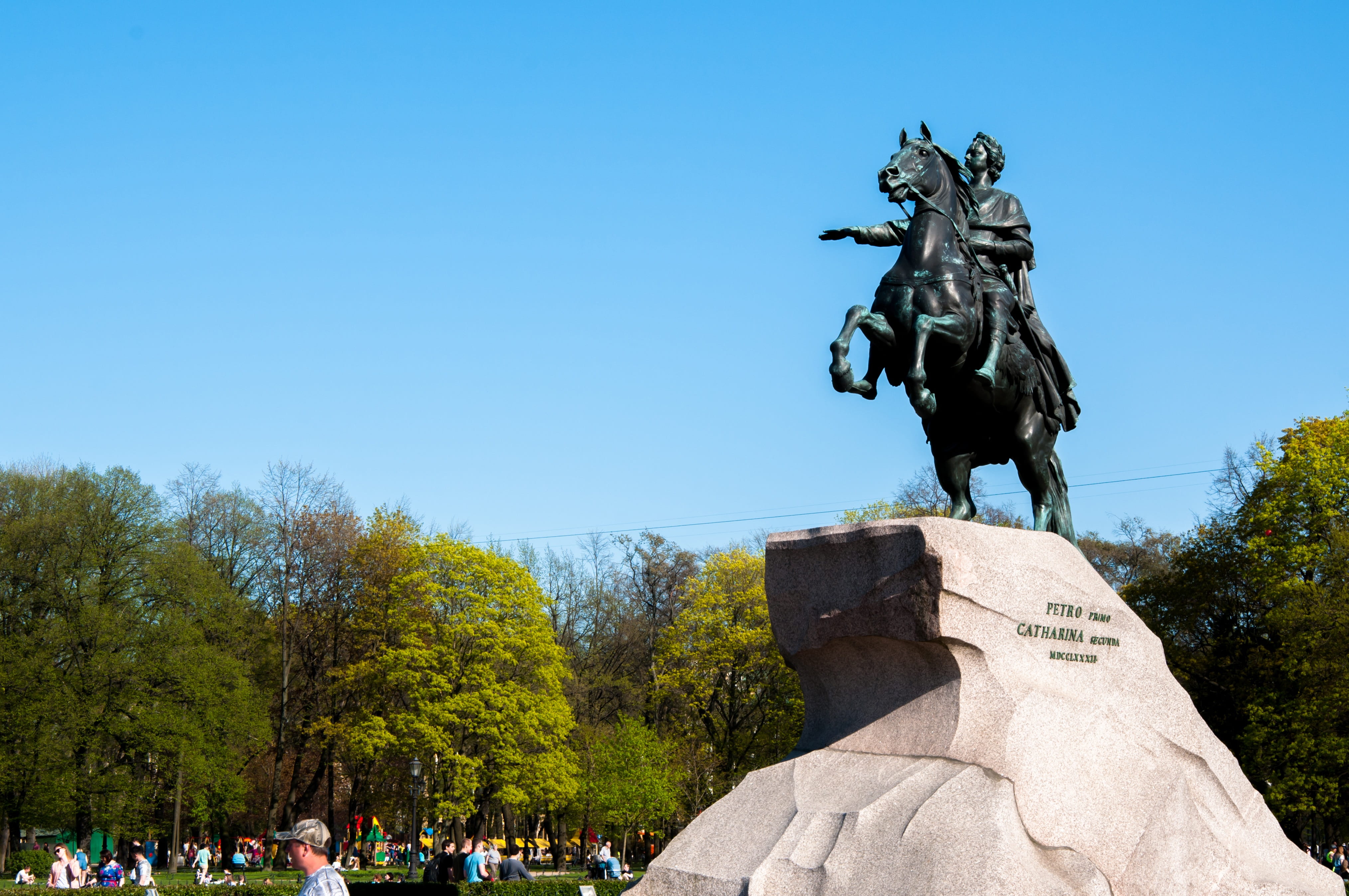 representation, rider, sculpture, russia, horse, nature, journey, outdoors, travel, sky, bronze horseman, human representation, memorial, monument, bronze, HD Wallpaper