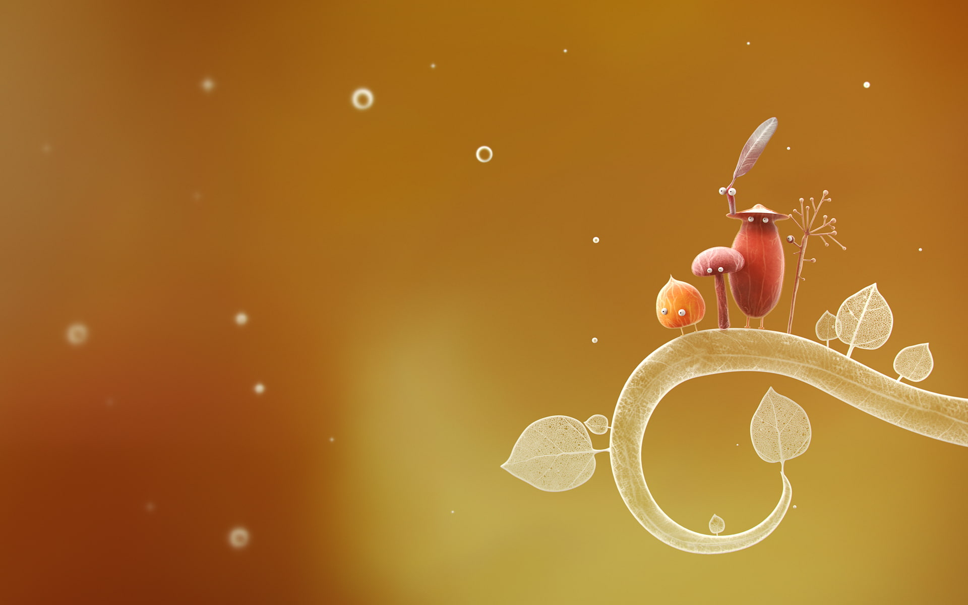 cartoon, celebration, still life, art, art and craft, nature, acorn, animal, indoors, creativity, leaves, branch, yellow, close-up, botanicula, copy space, HD Wallpaper