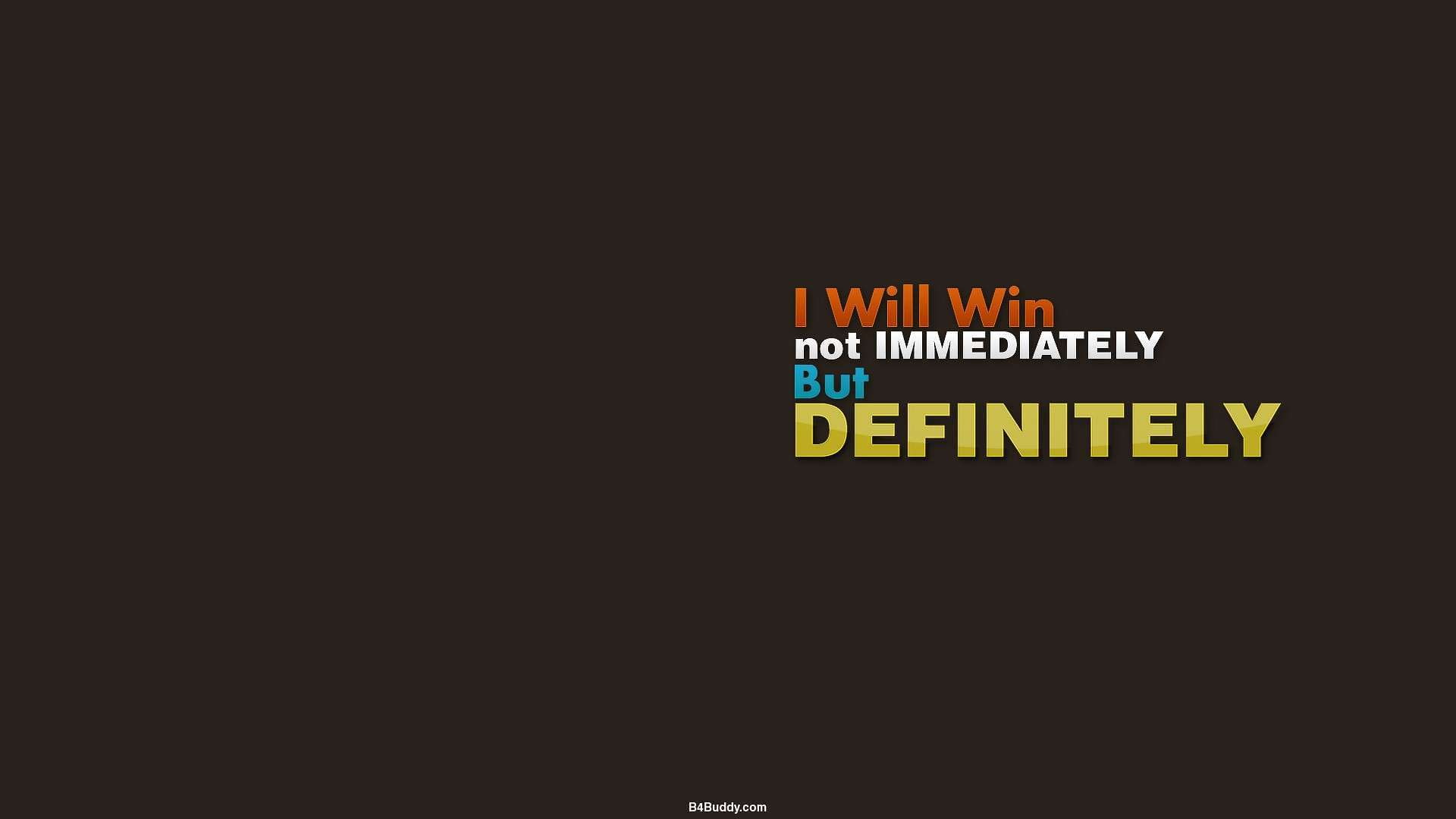 brown, win, gold, will, orange, 1080P, hd, blue, i, definitely, HD Wallpaper