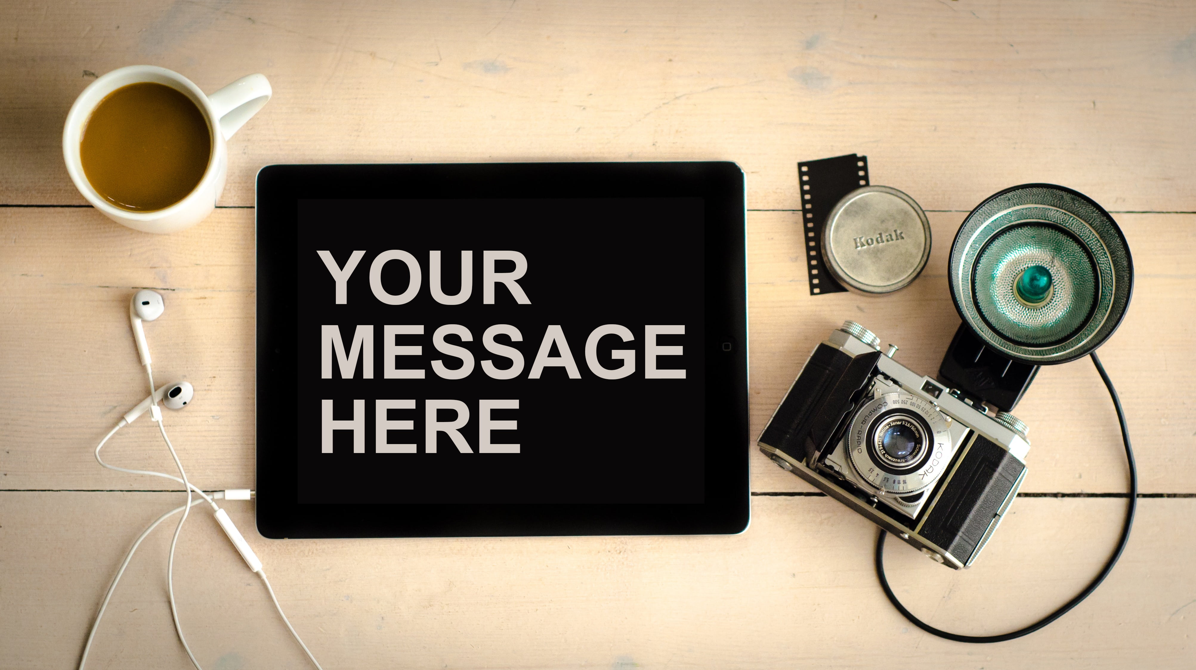 refreshment, touchpad, message, business, display, coffee - drink, flash, table, technology, desk, coffee cup, black, wireless technology, wood - material, HD Wallpaper