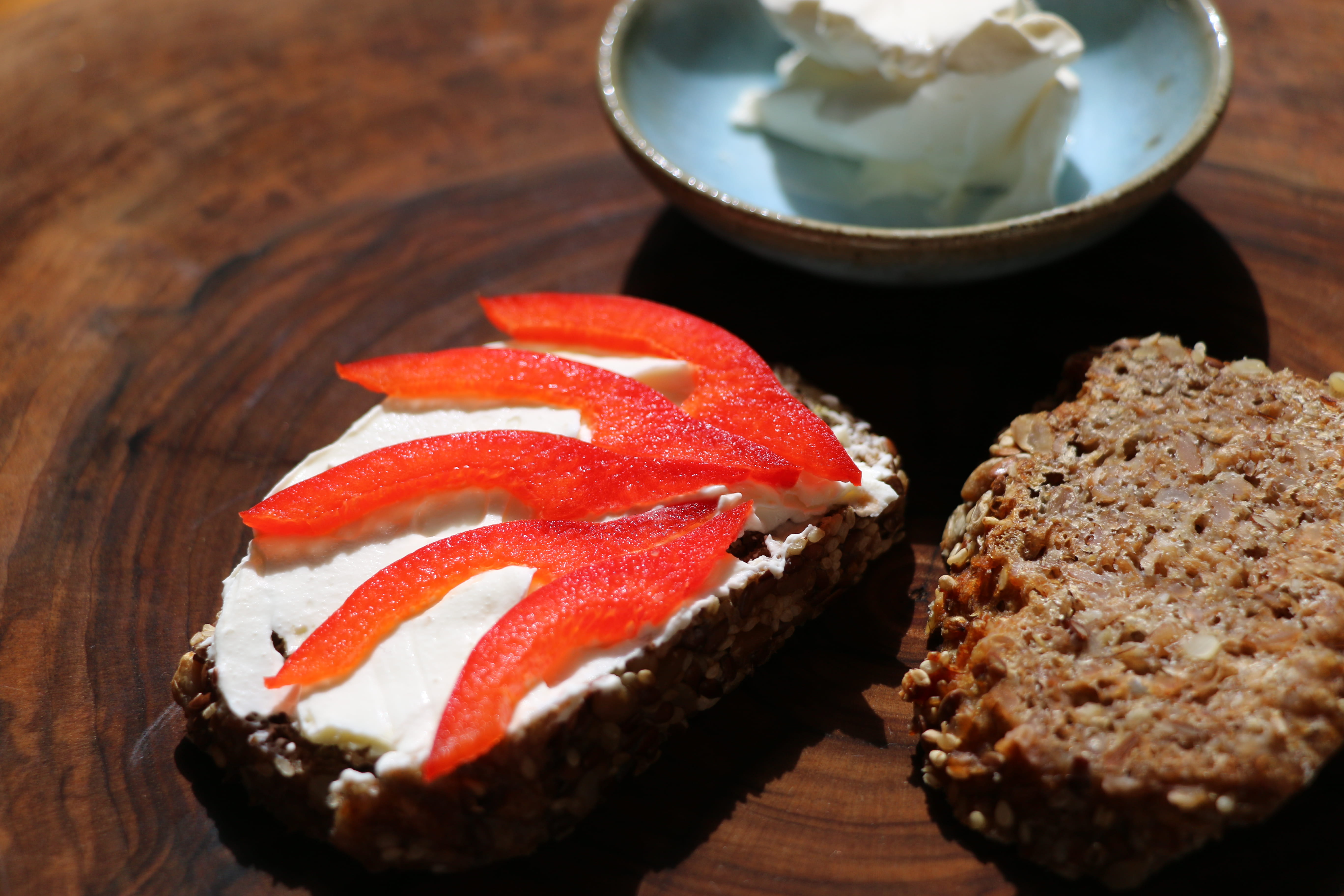 wellbeing, table, slice, healthy eating, focus on foreground, whole grain bread, healthy, close-up, no people, plate, selective focus, 5K, still life, HD Wallpaper