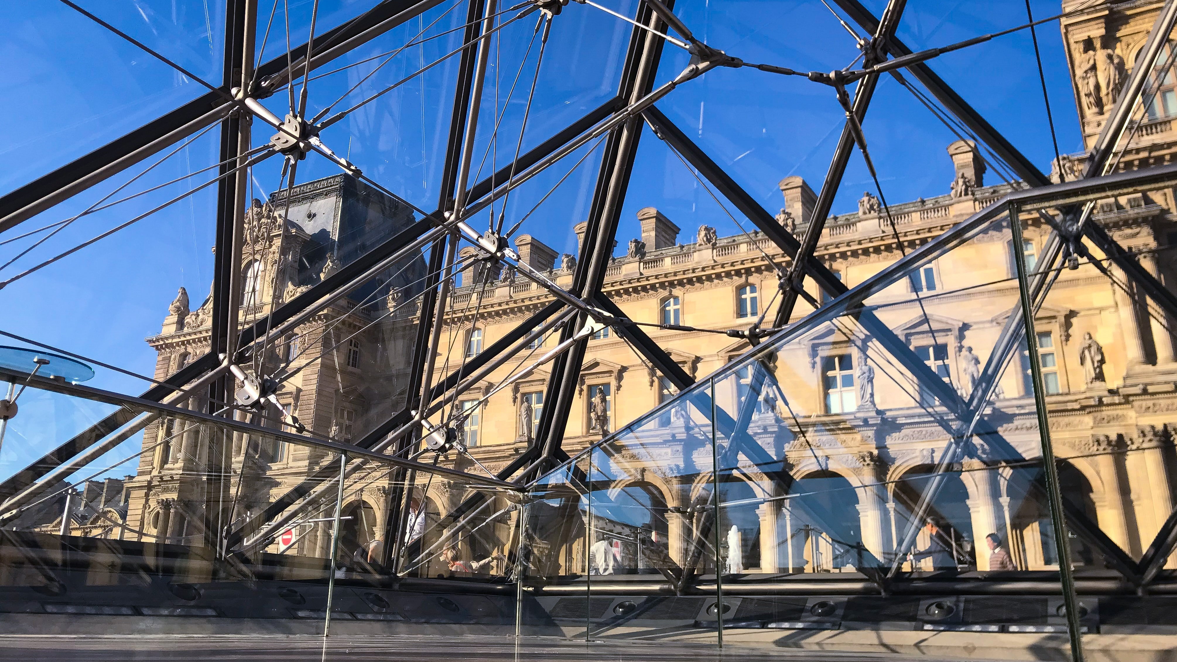 Paris, Louvre museum, 5K, Europe, 4K, HD Wallpaper