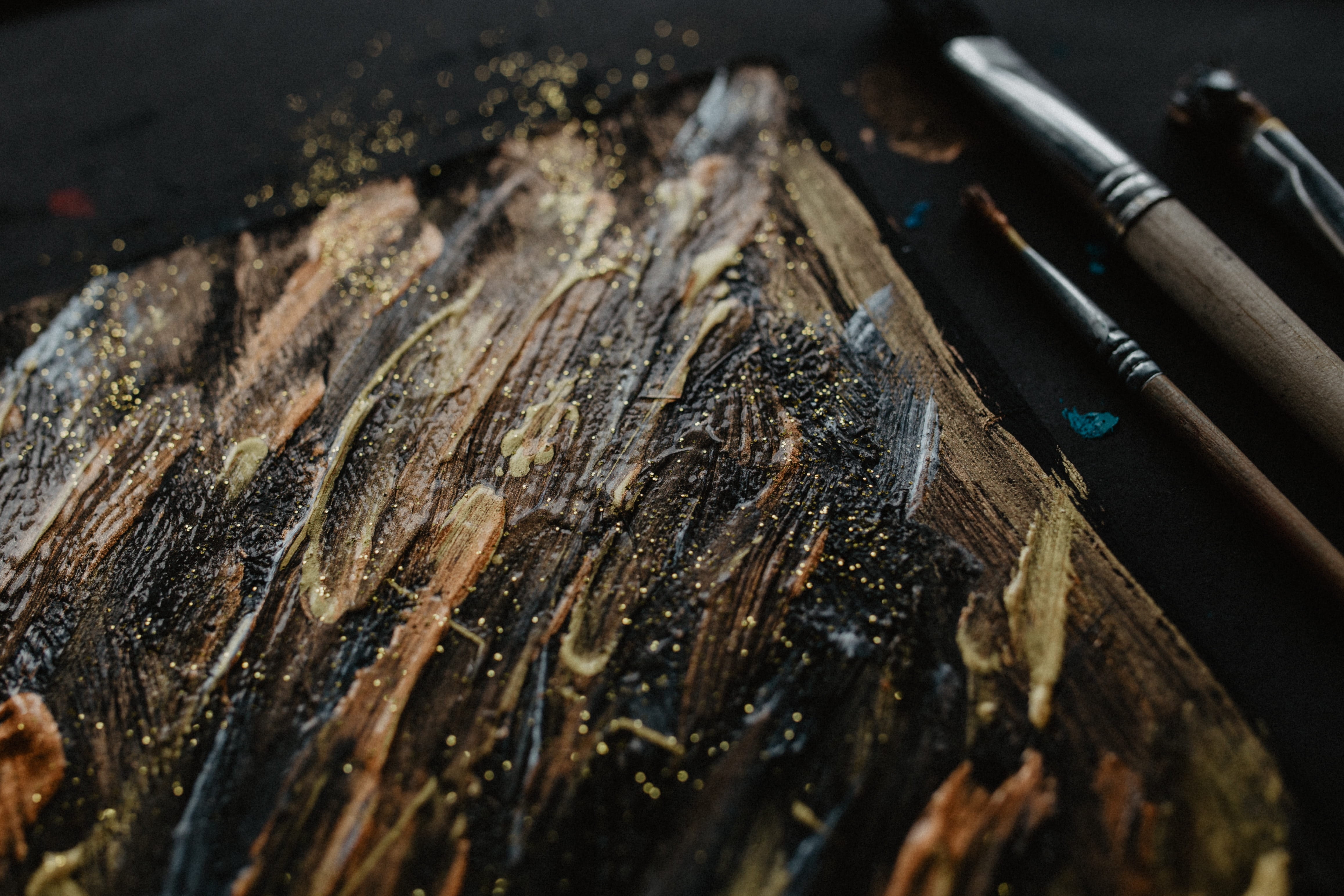 freshness, high angle view, still life, japanese food, painter, animal, studio shot, art, closeup, selective focus, canvas, fish, paint, artist, acrylic, HD Wallpaper