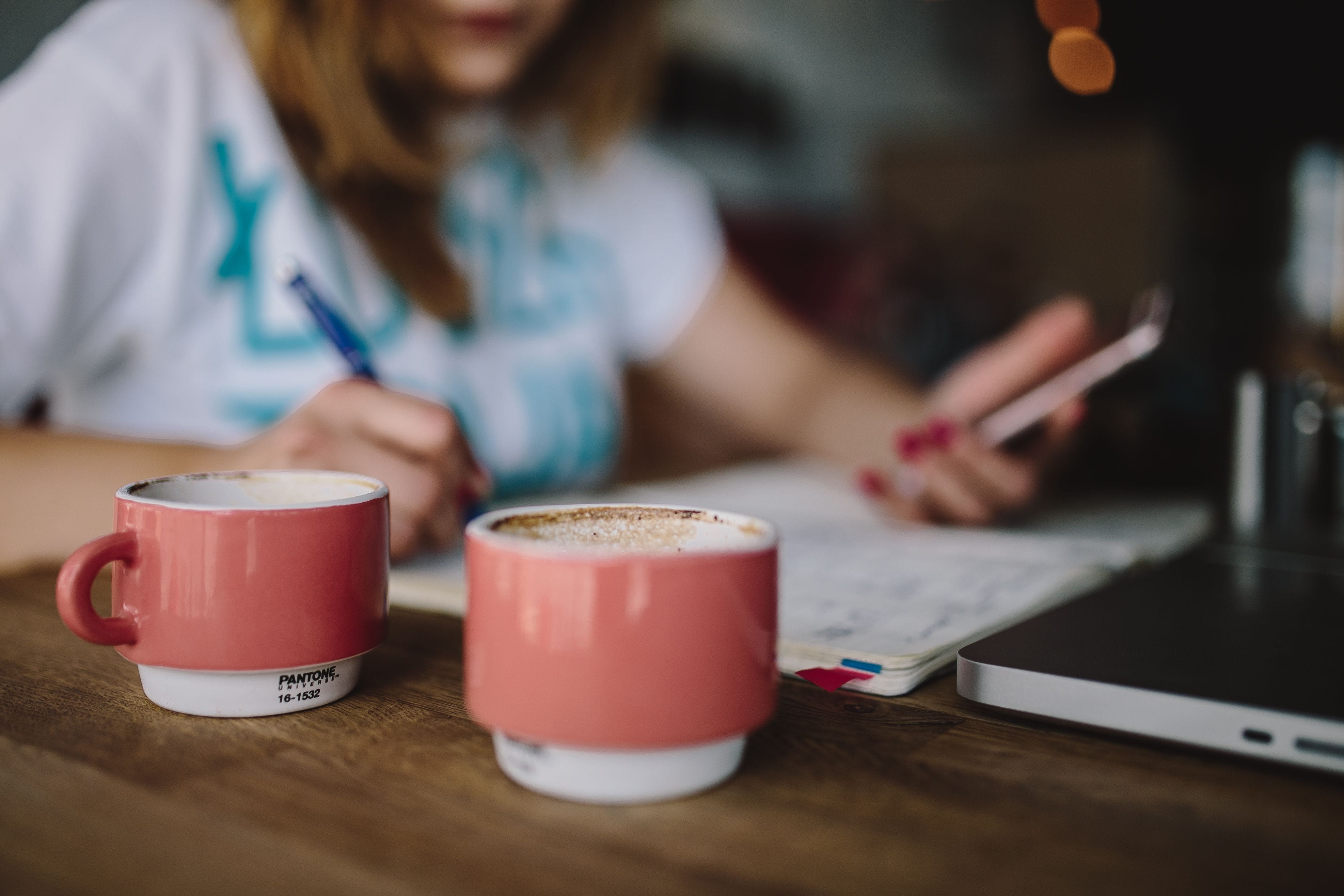 young, only women, midsection, caucasian Ethnicity, crockery, technology, office, coffee Cup, women, young Adult, drinking, sitting, workplace, coffee, HD Wallpaper