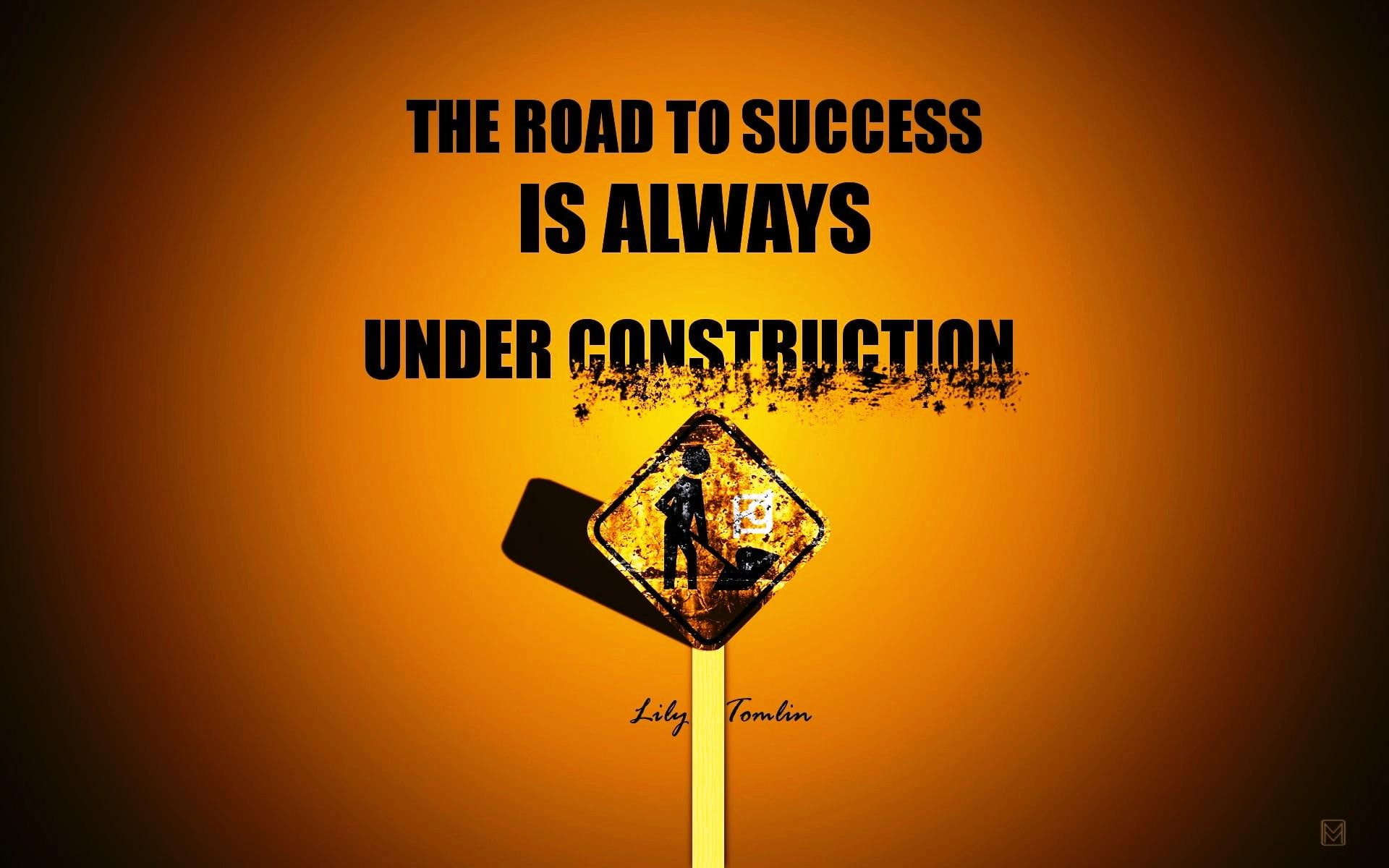 1080P, success, road, always, 3d and abstract, t, don, cute, word, construction, think, HD Wallpaper