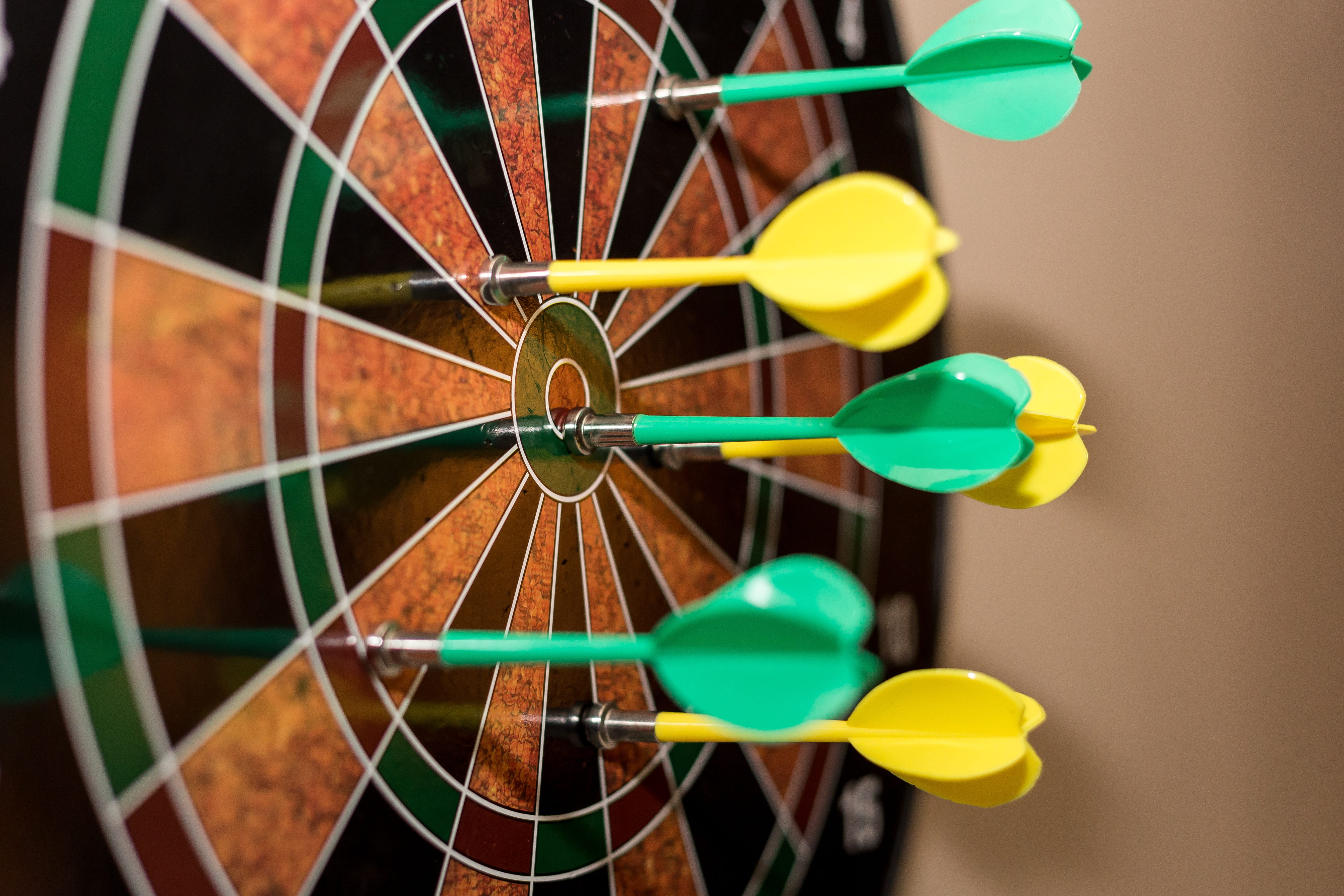 sport, studio shot, target, indoors, pattern, dart board, play, achievement, leisure activity, bullseye, sports target, success, game, multi colored, group of objects, HD Wallpaper