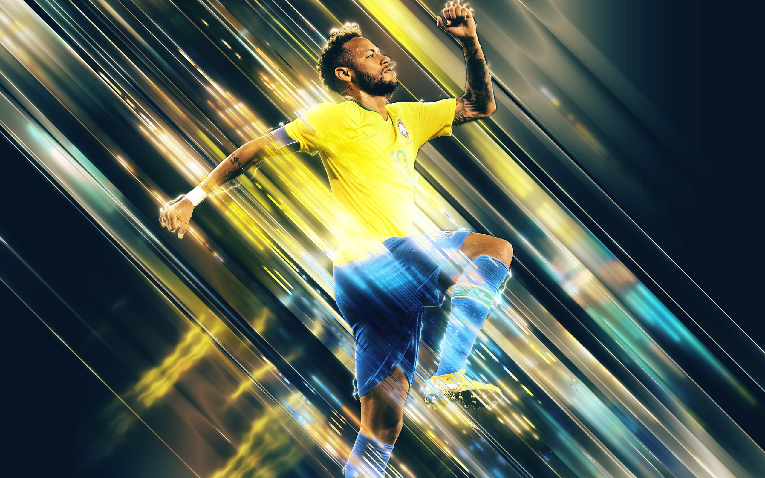 Saints, Barca, Football, Neymar Junior, Brasil, PSG, Soccer, 2K, Neymar, Brazil, Neymar Jr, HD Wallpaper